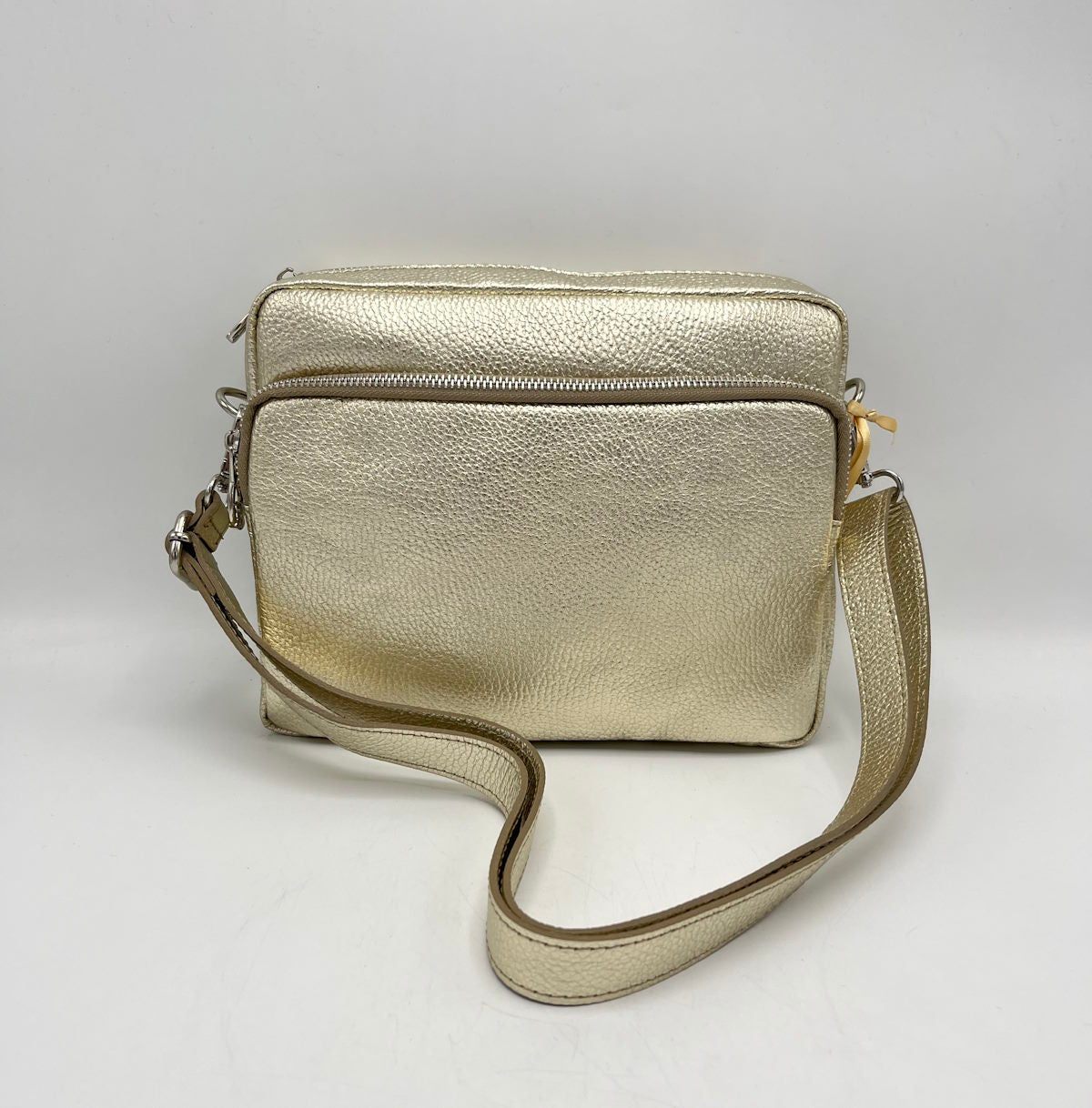 Genuine leather shoulder bag, for women, made in Italy, art. 112425