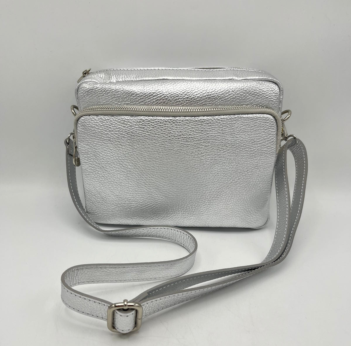 Genuine leather shoulder bag, for women, made in Italy, art. 112425