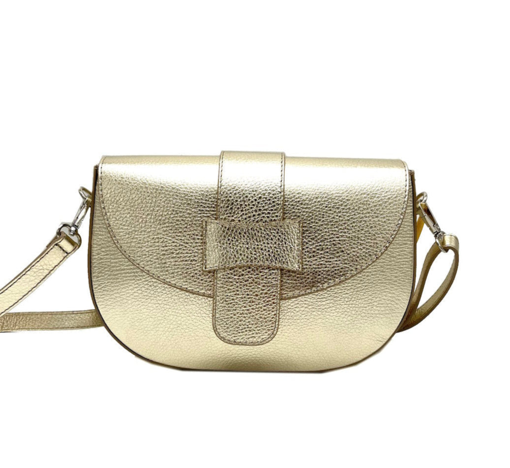 Genuine leather shoulder bag, for women, made in Italy, art. 112430