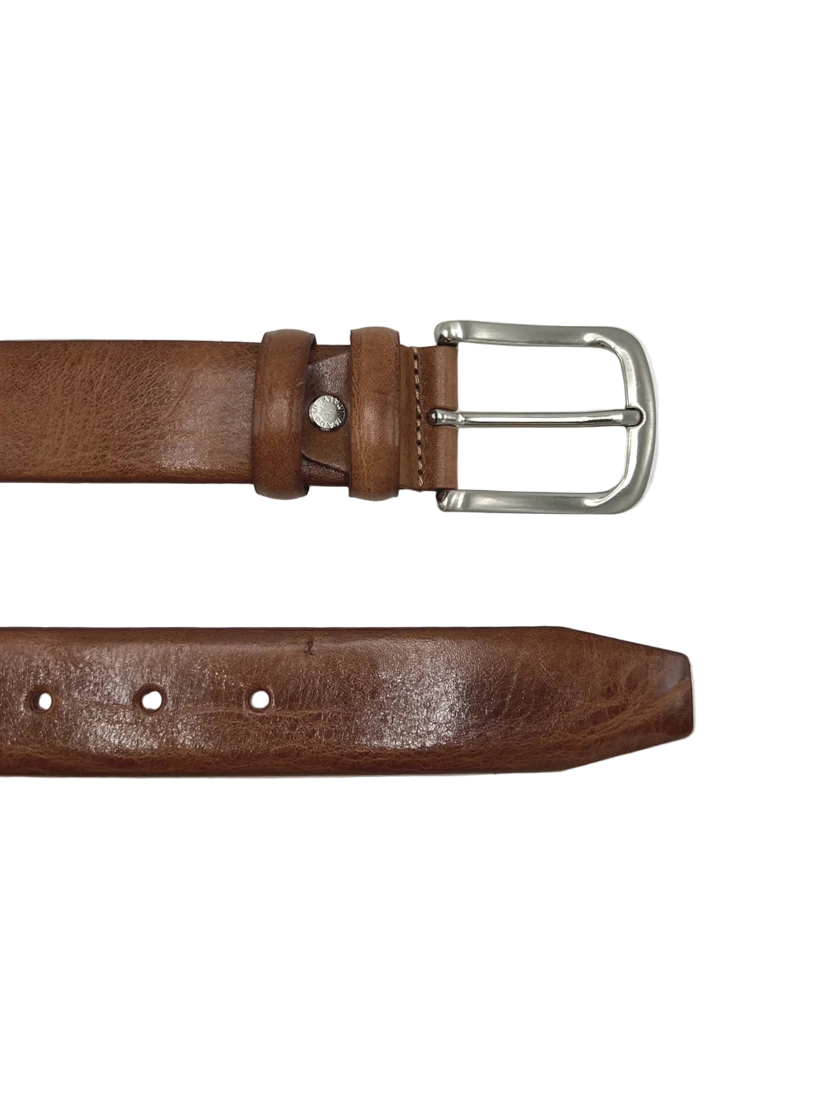 Classic Genuine Leather 35mm Men's Belt – Clean Edge, No Stitching Design, Made in Italy, art. 3000.35.391