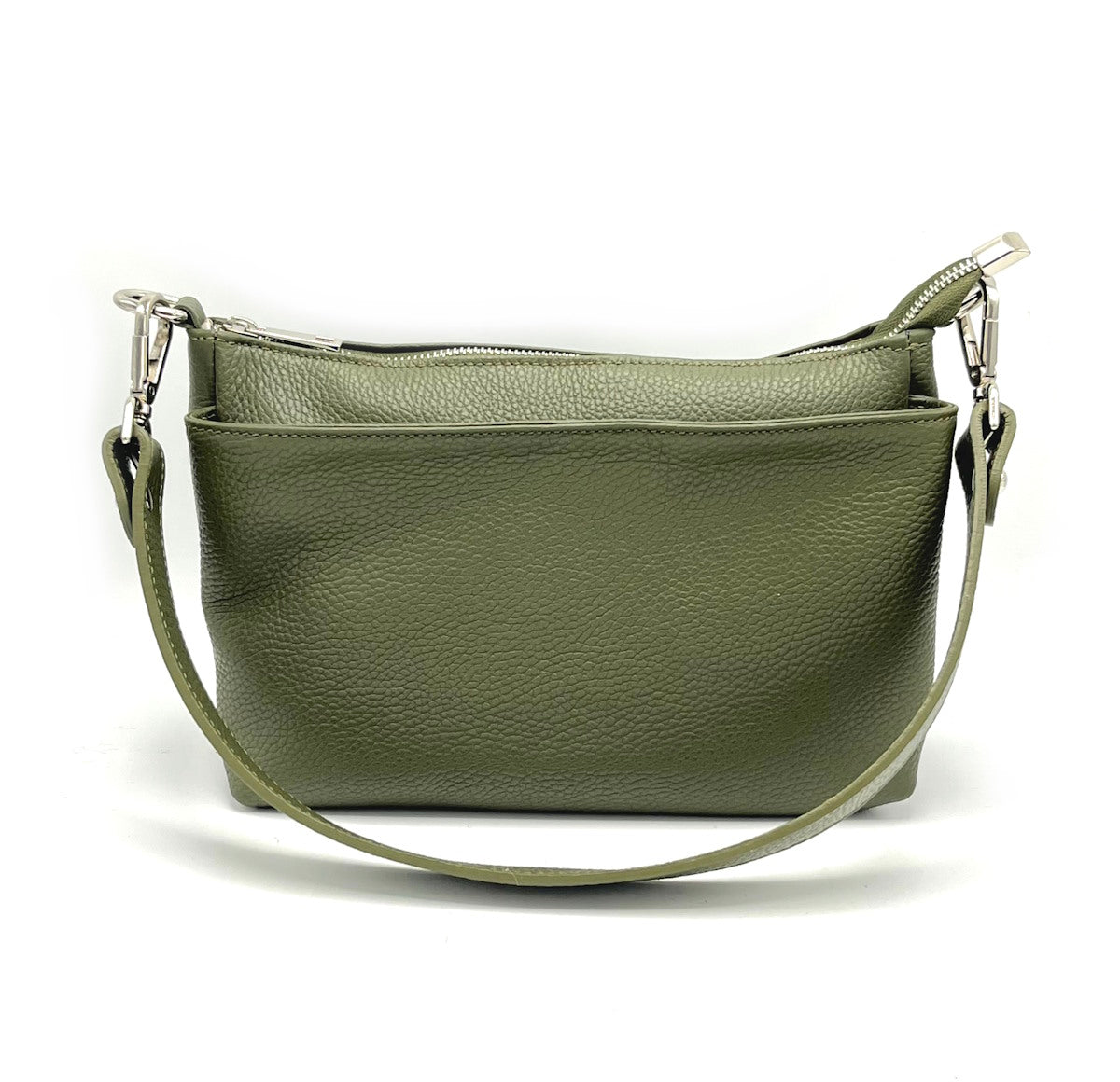 Genuine leather shoulder bag, for women, made in Italy, art. 112417.412