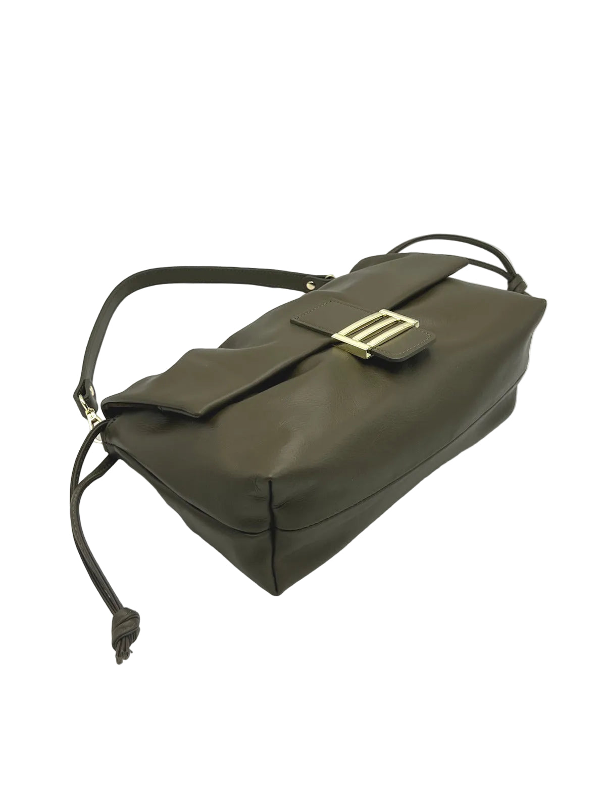 Genuine Leather Shoulder Bag with 2 straps, Made in Italy, art. 112779