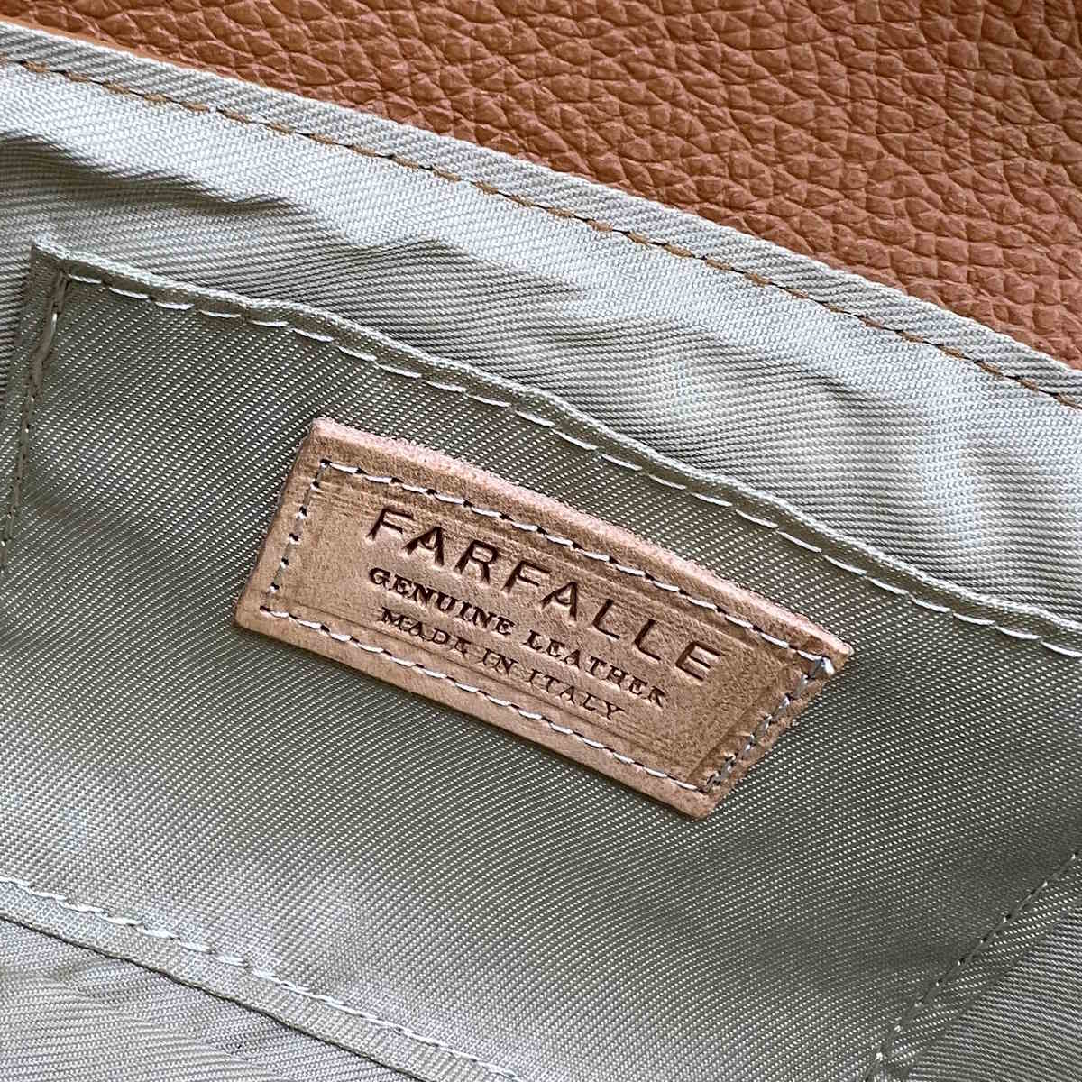 Small genuine leather shoulder bag with chain, Made in Italy, art. 112489FA