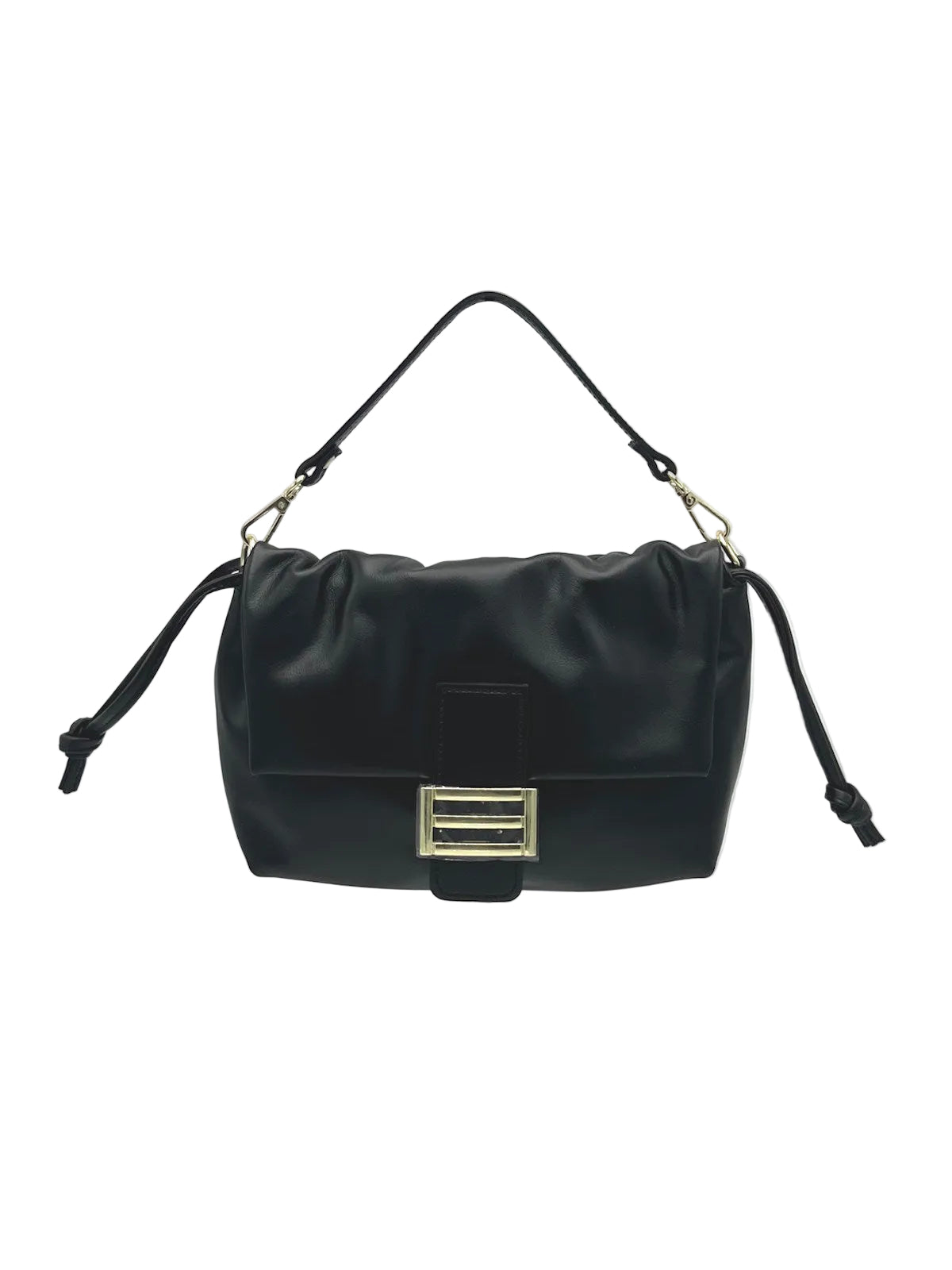 Genuine Leather Shoulder Bag with 2 straps, Made in Italy, art. 112778
