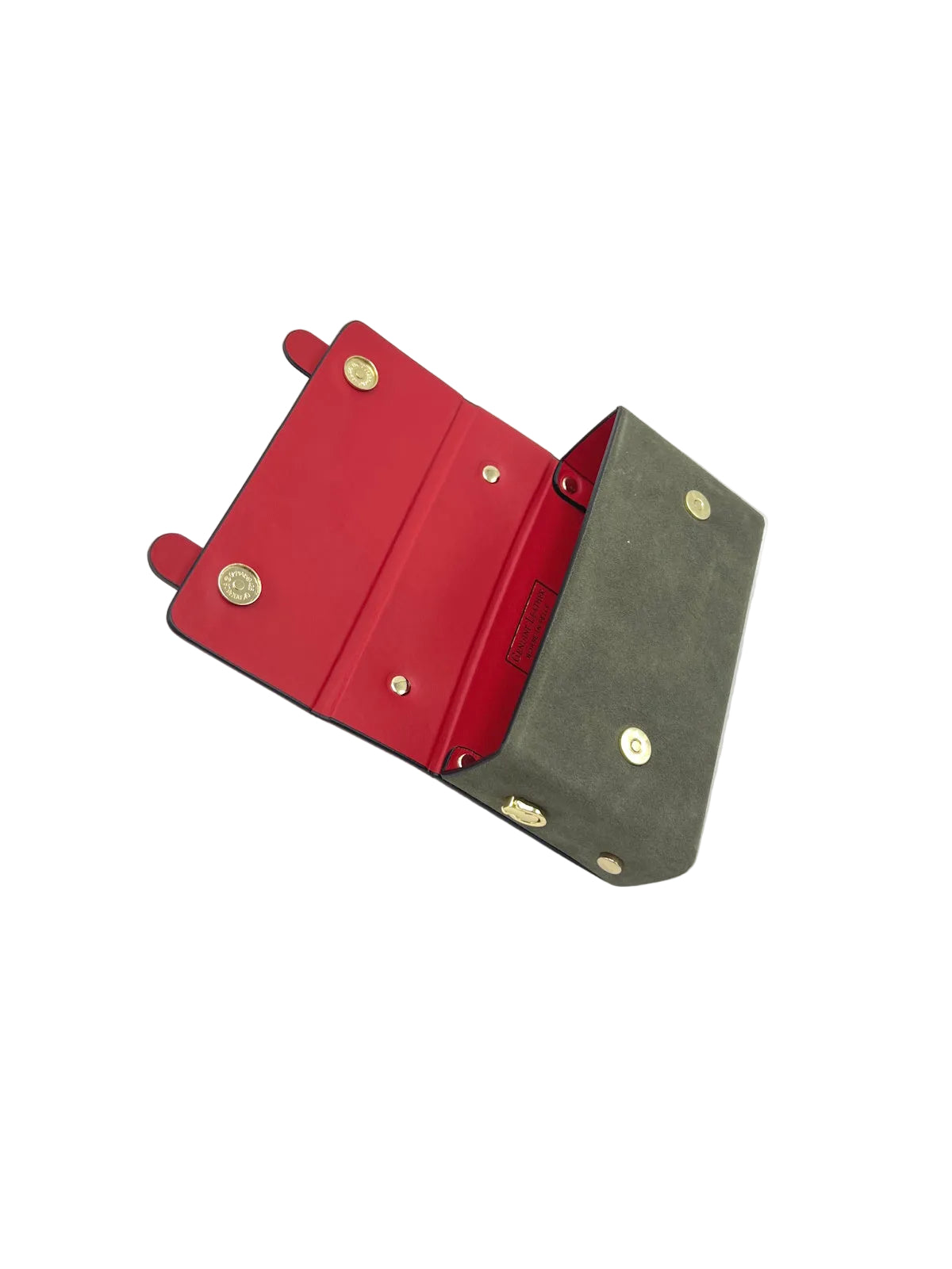 Suede leather mini clutch bag with chain, Made in Italy, art. 112629