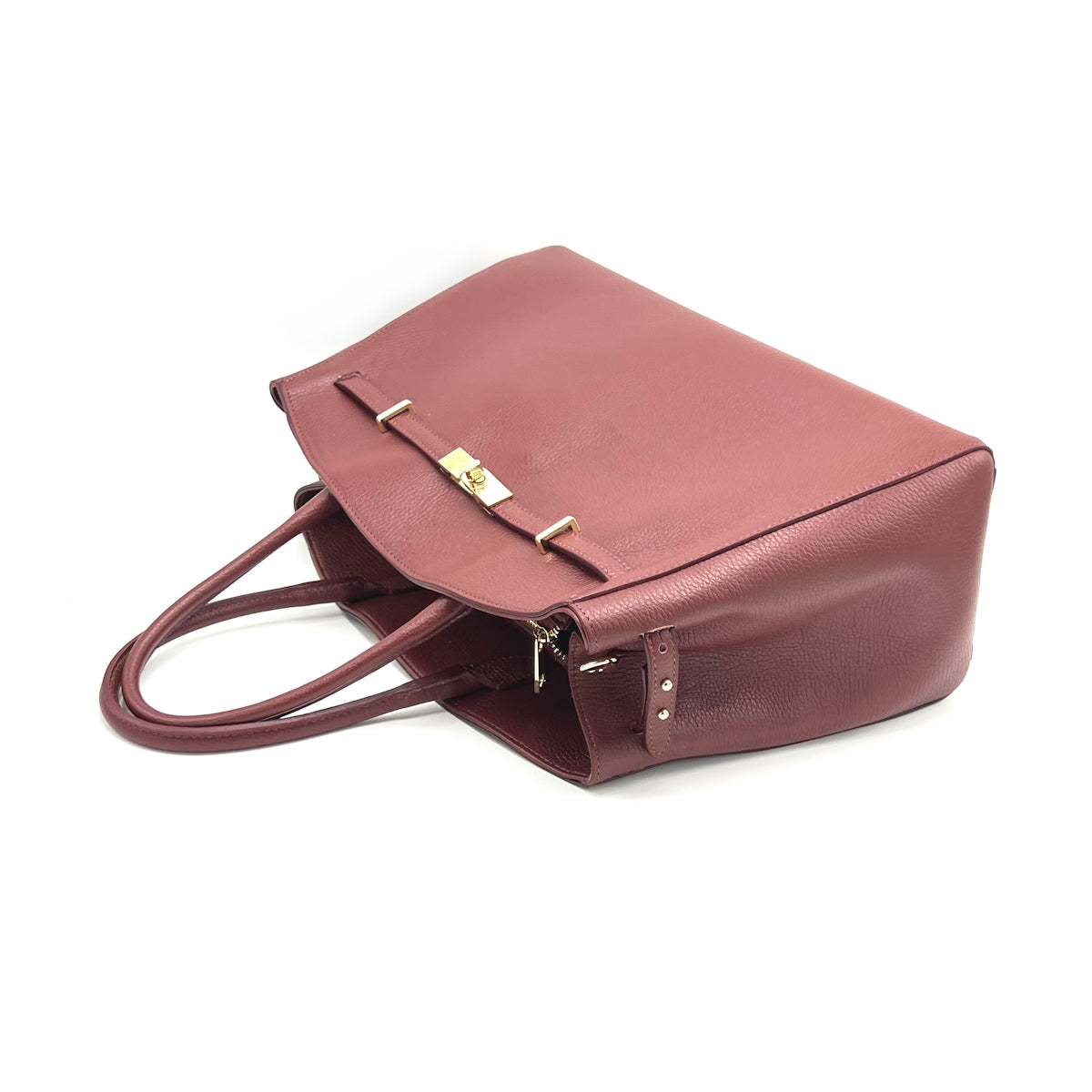 Genuine leather hand bag XL, Made in Italy, art. 112644