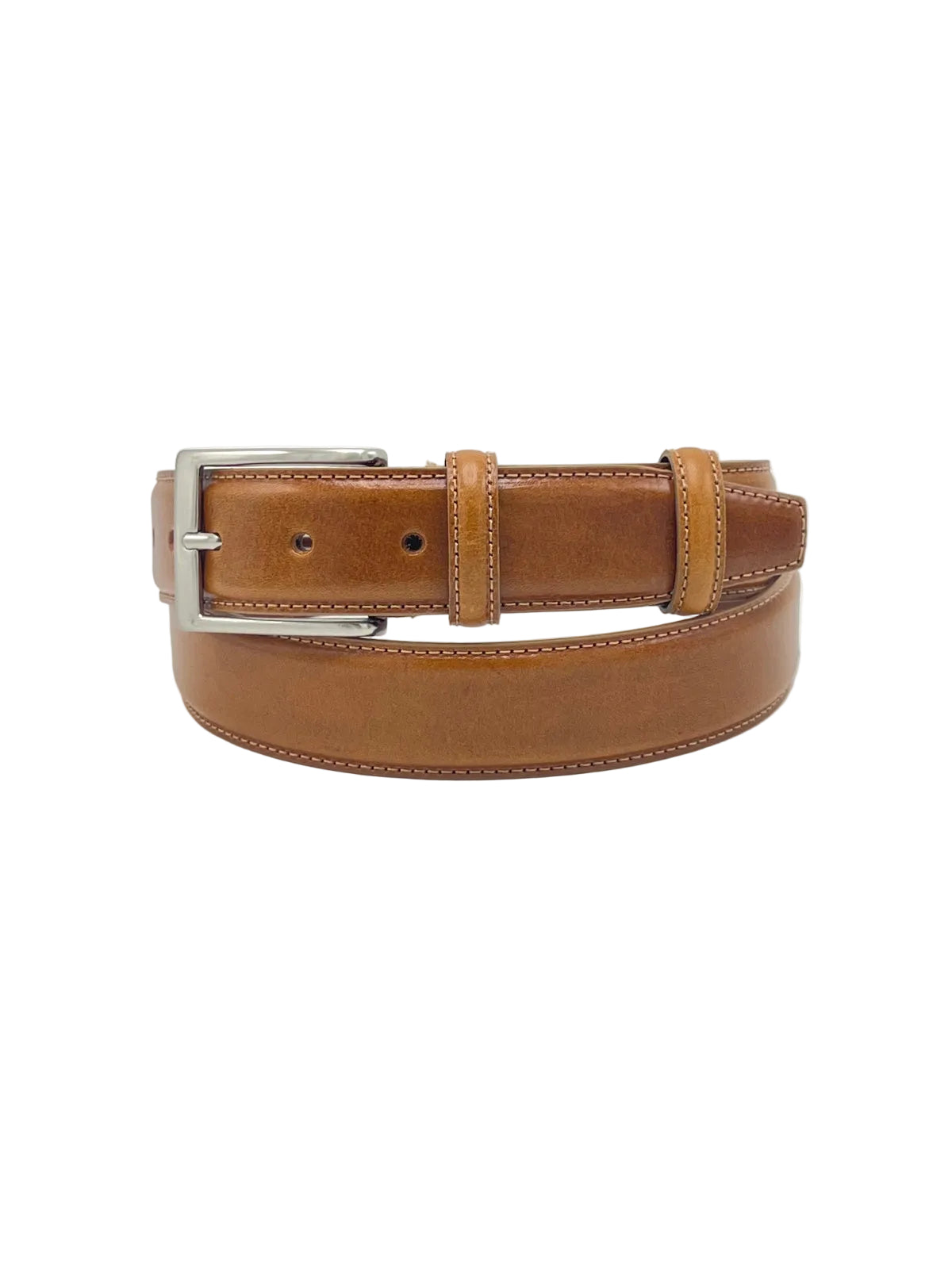 Classic Genuine Leather 35mm Men's Belt with Single-Row Stitching, Made in Italy, art. 035/1.391