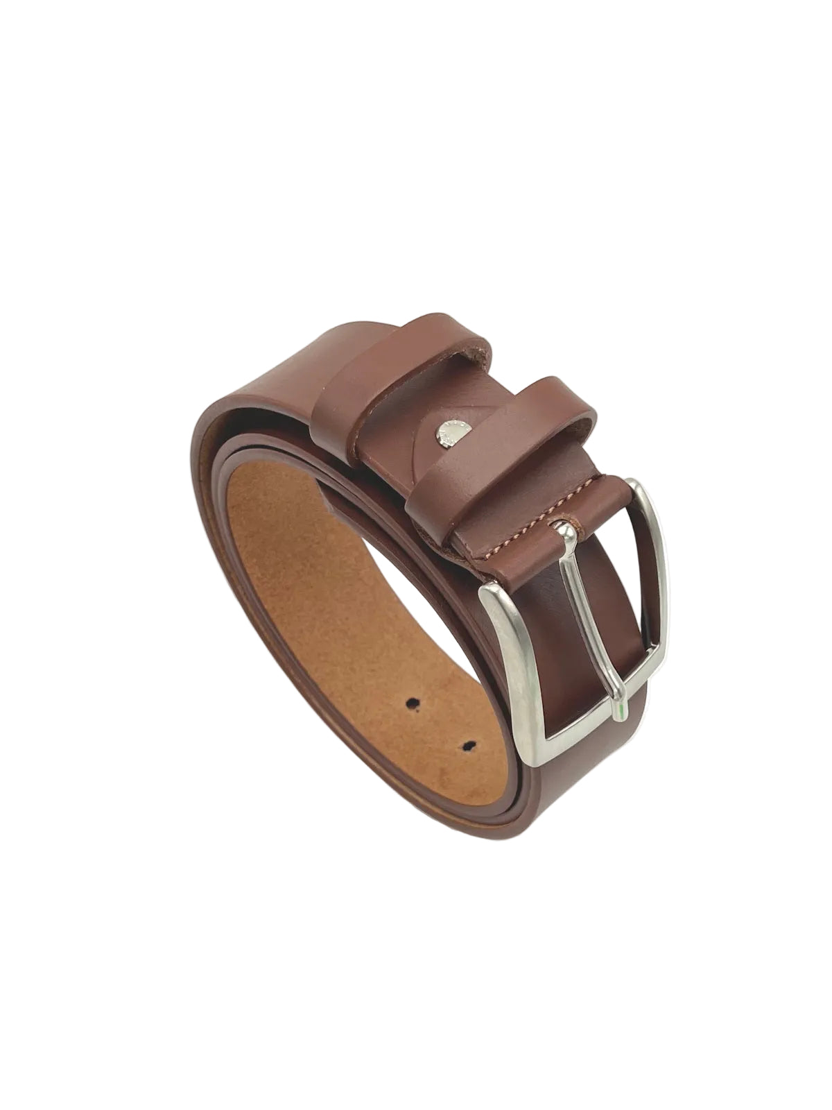 Classic Genuine Leather 40mm Men's Belt No Stitch, Made in Italy, art. 2403/40.389