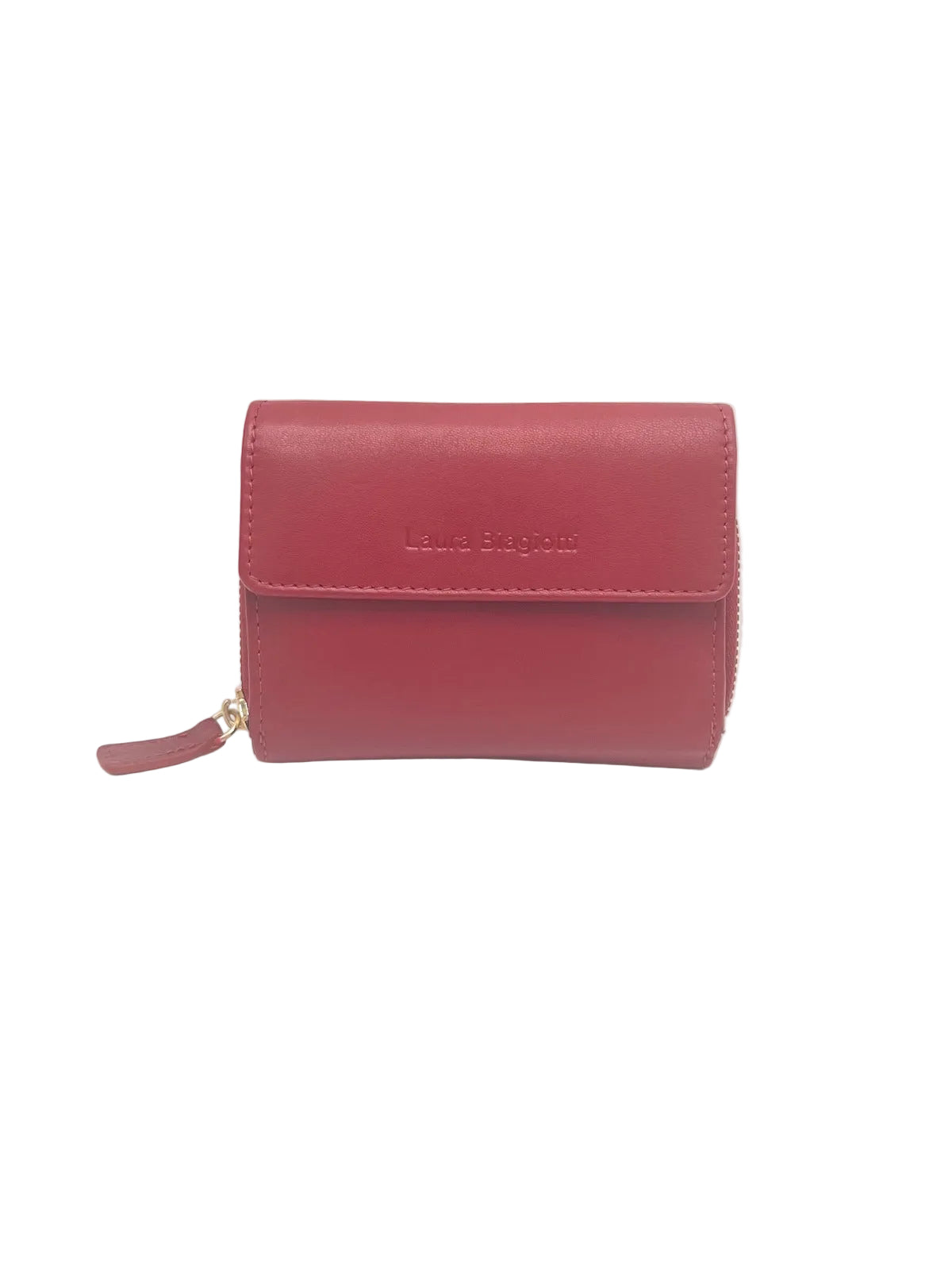 Women's Genuine Leather Wallet – Soft Bifold Purse with Rainbow Multicolor Interior, Art.LB26764-32