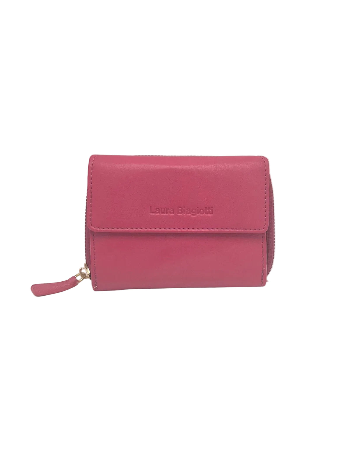 Women's Genuine Leather Wallet – Soft Bifold Purse with Rainbow Multicolor Interior, Art.LB26764-32