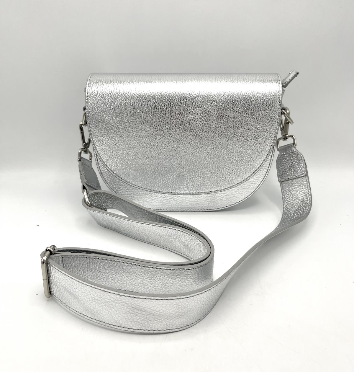 Genuine leather shoulder bag, for women, made in Italy, art. 112431
