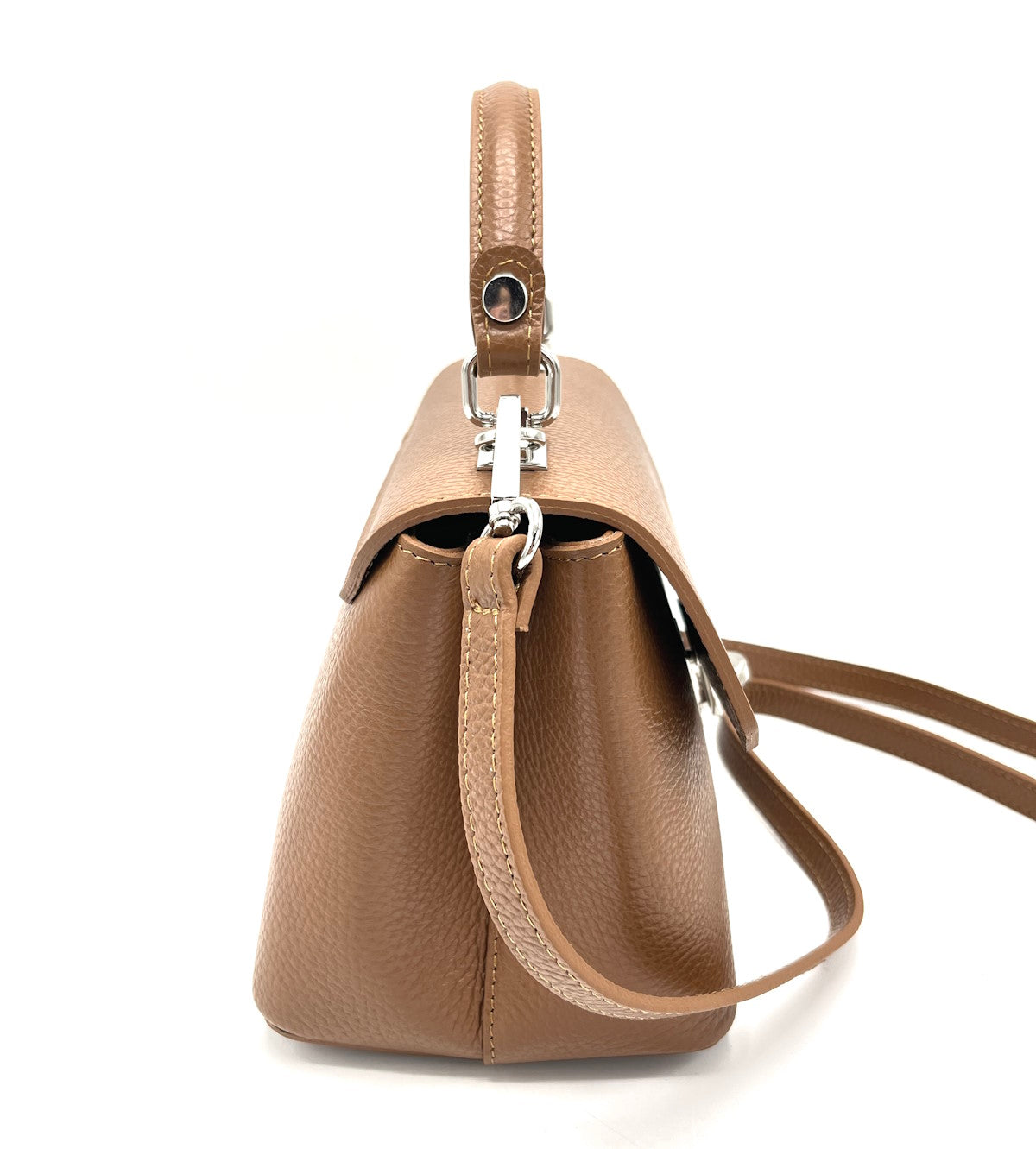 Genuine leather shoulder bag, for women, made in Italy, art. 112432