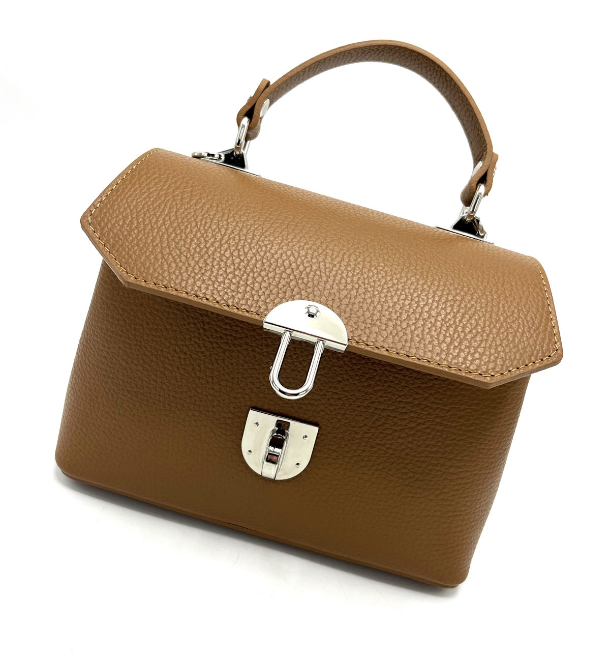 Genuine leather shoulder bag, for women, made in Italy, art. 112432