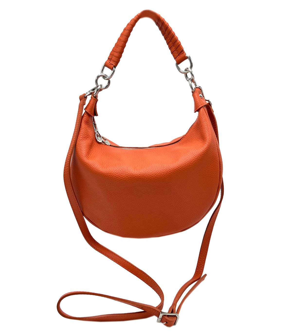 Genuine leather shoulder bag, for women, made in Italy, art. 112433
