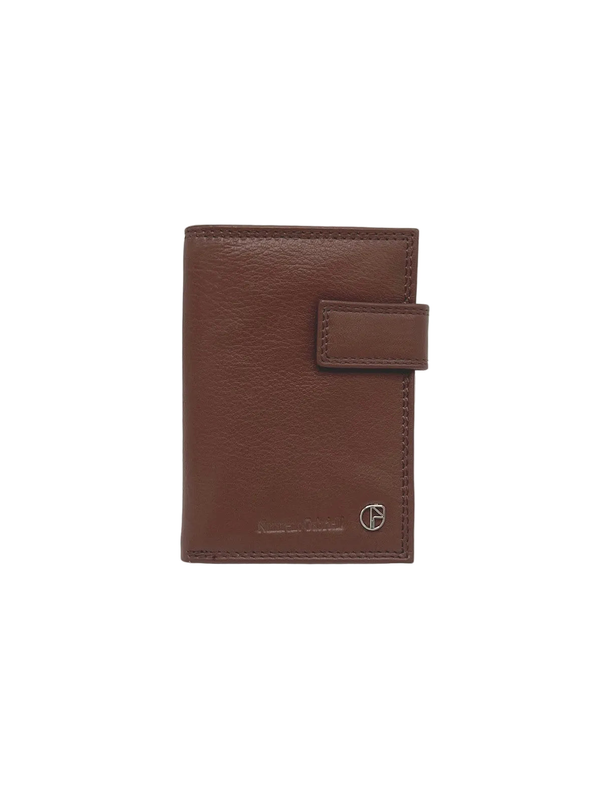 Genuine Leather Men's Wallet with Zipper Coin Pocket, Bifold Card Holder with Snap Closure, Art. PDK391-110