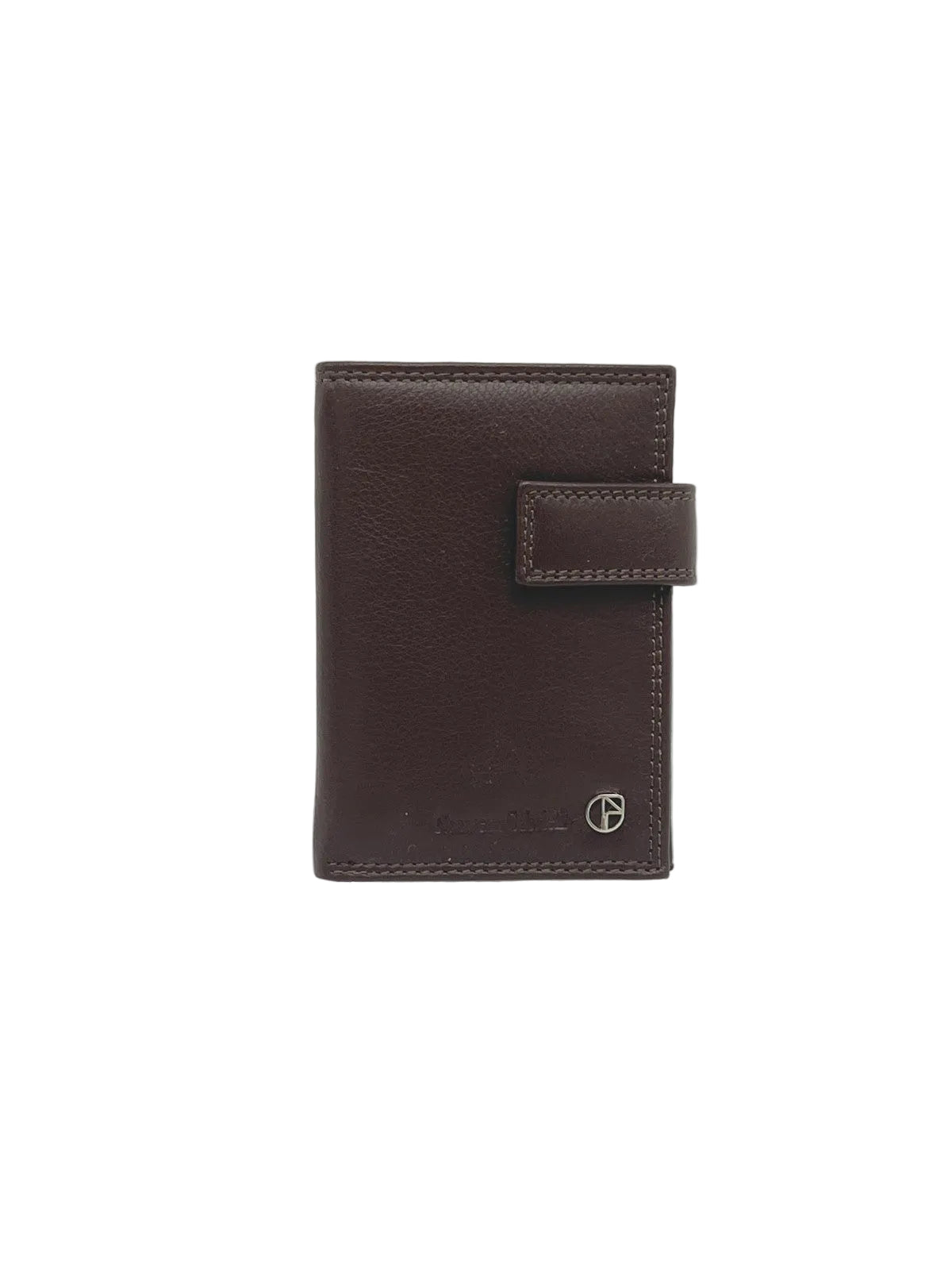 Genuine Leather Men's Wallet with Zipper Coin Pocket, Bifold Card Holder with Snap Closure, Art. PDK391-110