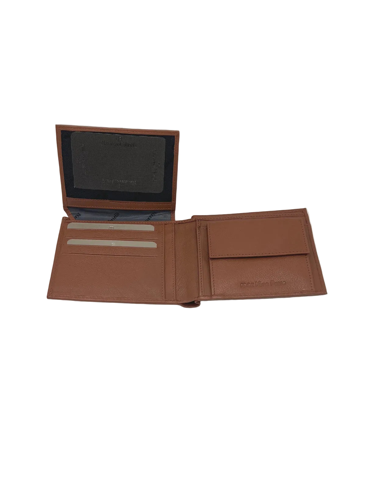 Men's Genuine Leather Embossed Bifold Wallet with Flip-Up ID Window, Coin Pocket, Art. PDK547-1