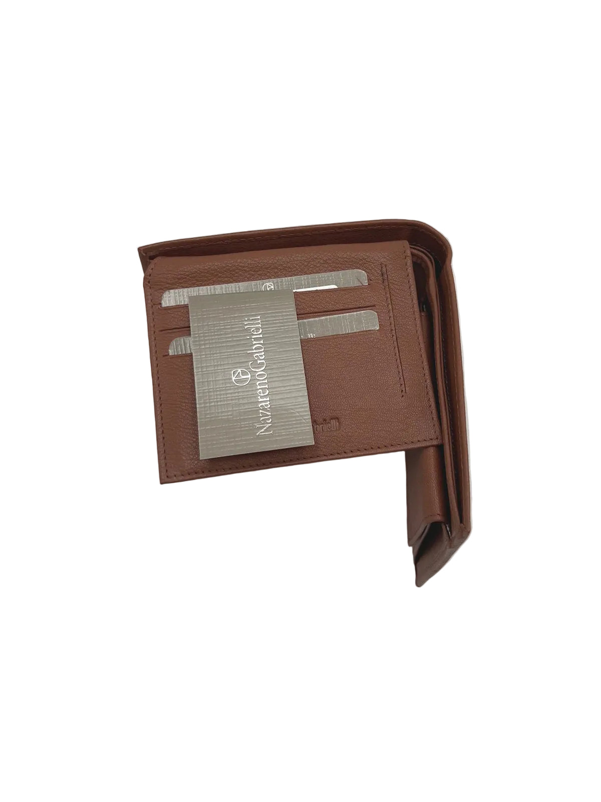 Men's Genuine Leather Embossed Bifold Wallet with Flip-Up ID Window, Coin Pocket, Art. PDK547-1