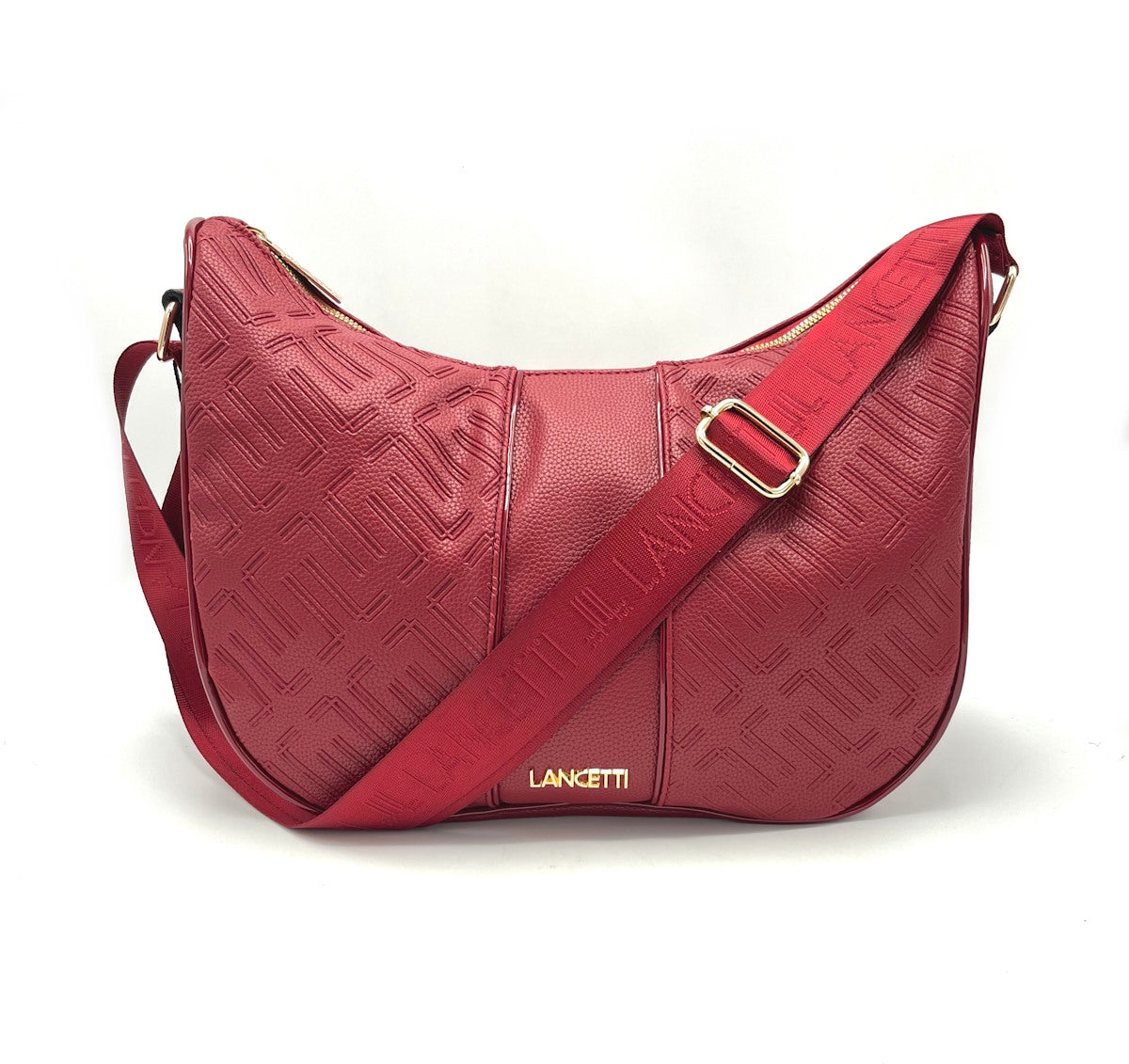 Eco leather shoulder bag, Big size, Lancetti, art. LL24101-4