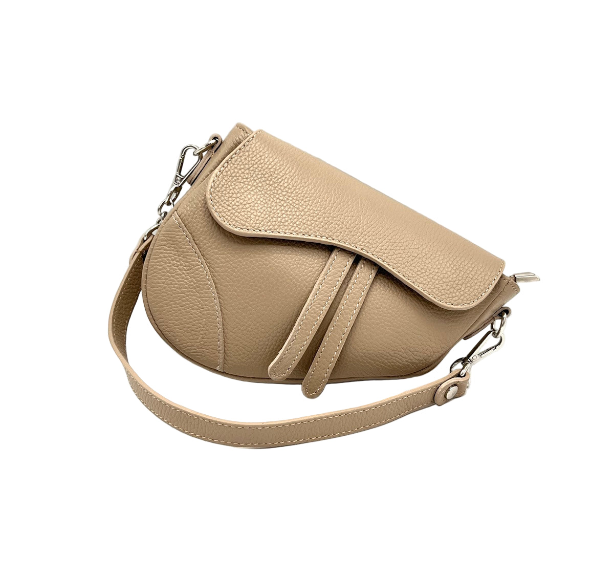 Genuine leather shoulder bag, Made in Italy, art. 112436