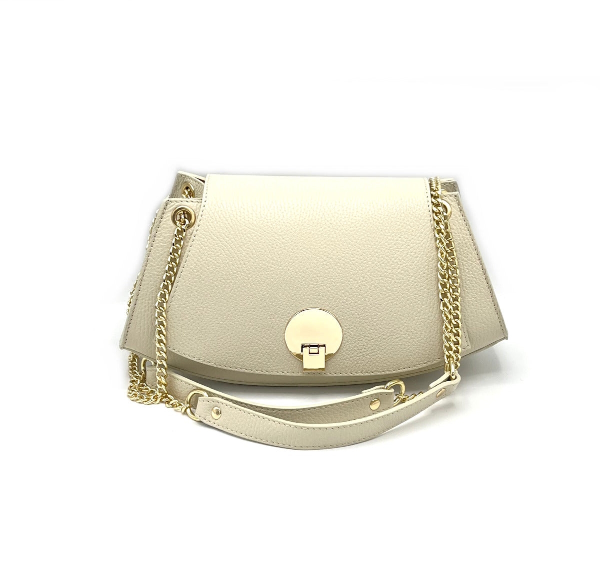 Genuine leather chain bag, for women, made in Italy, art. 112439