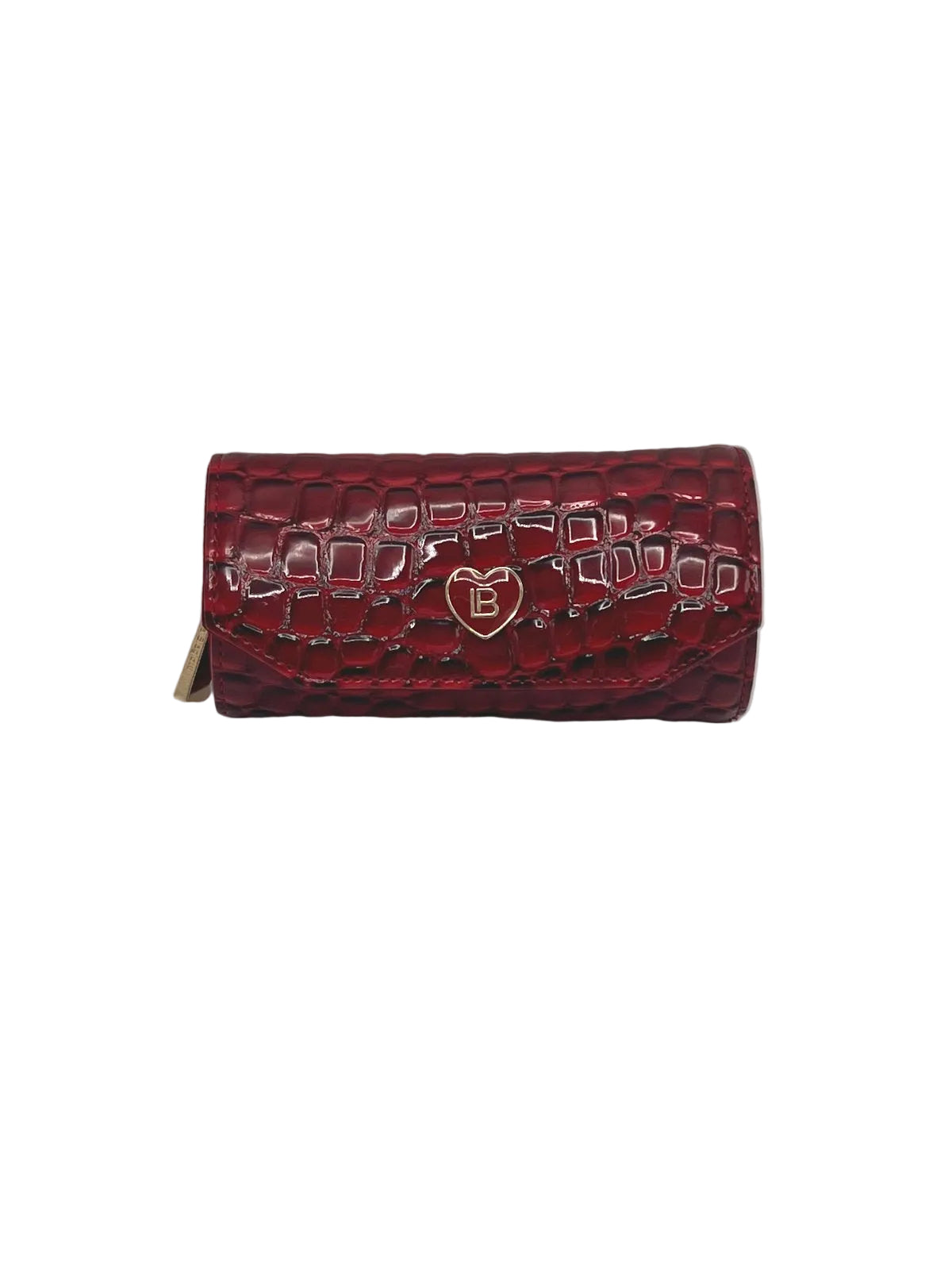 Women's Synthetic Leather Travel Jewelry Case Organizer with Zip Pouch & Ring Holder, Art. LB24290-2