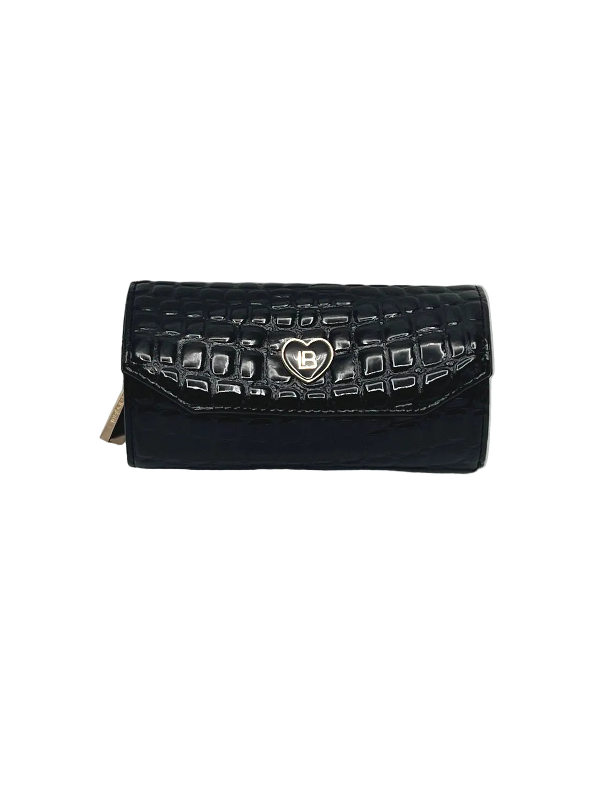 Women's Synthetic Leather Travel Jewelry Case Organizer with Zip Pouch & Ring Holder, Art. LB24290-2