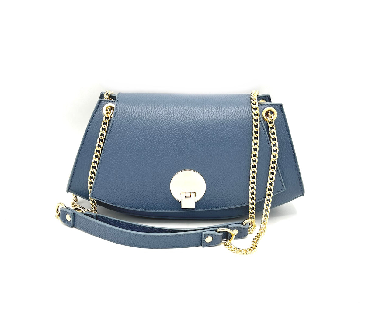 Genuine leather chain bag, for women, made in Italy, art. 112439