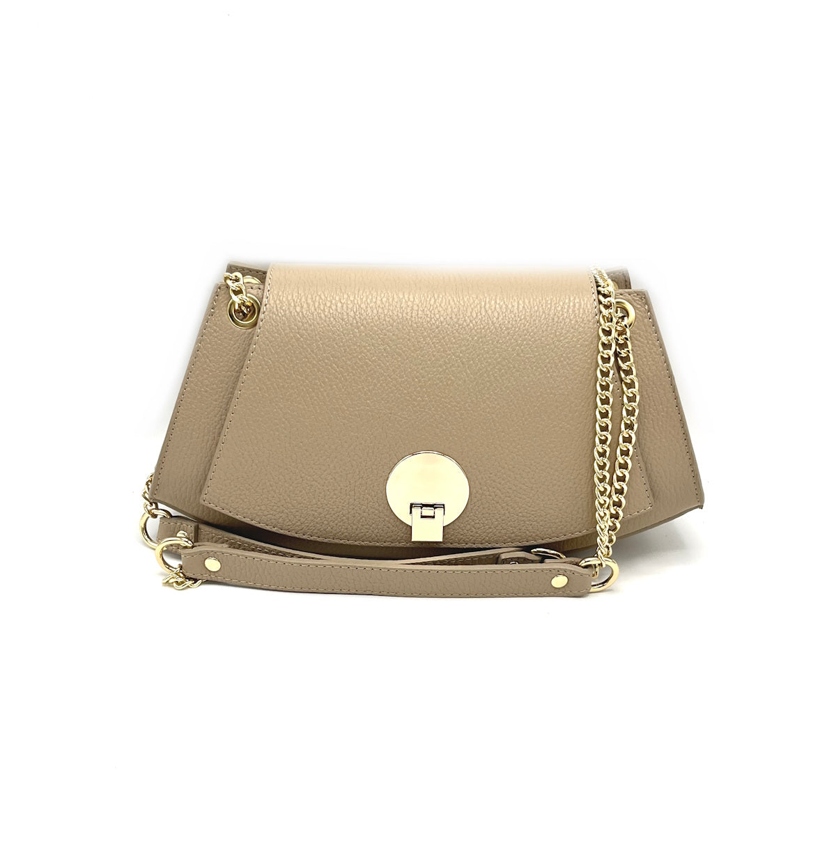 Genuine leather chain bag, for women, made in Italy, art. 112439