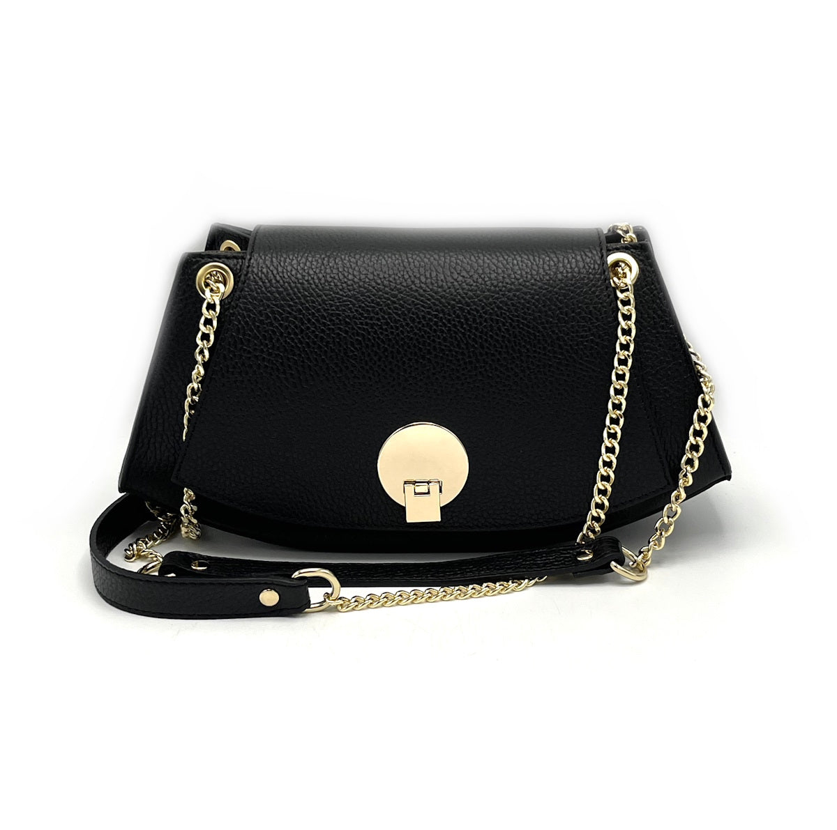 Genuine leather chain bag, for women, made in Italy, art. 112439