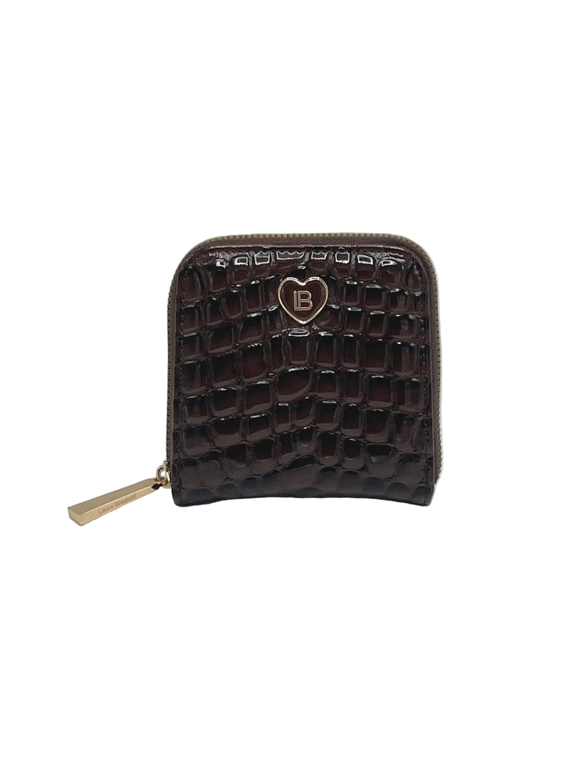 Women's Synthetic Leather Jewelry Travel Case with Ring Holder, Earring Organizer & Zip Pouch, Art. LB24290-1