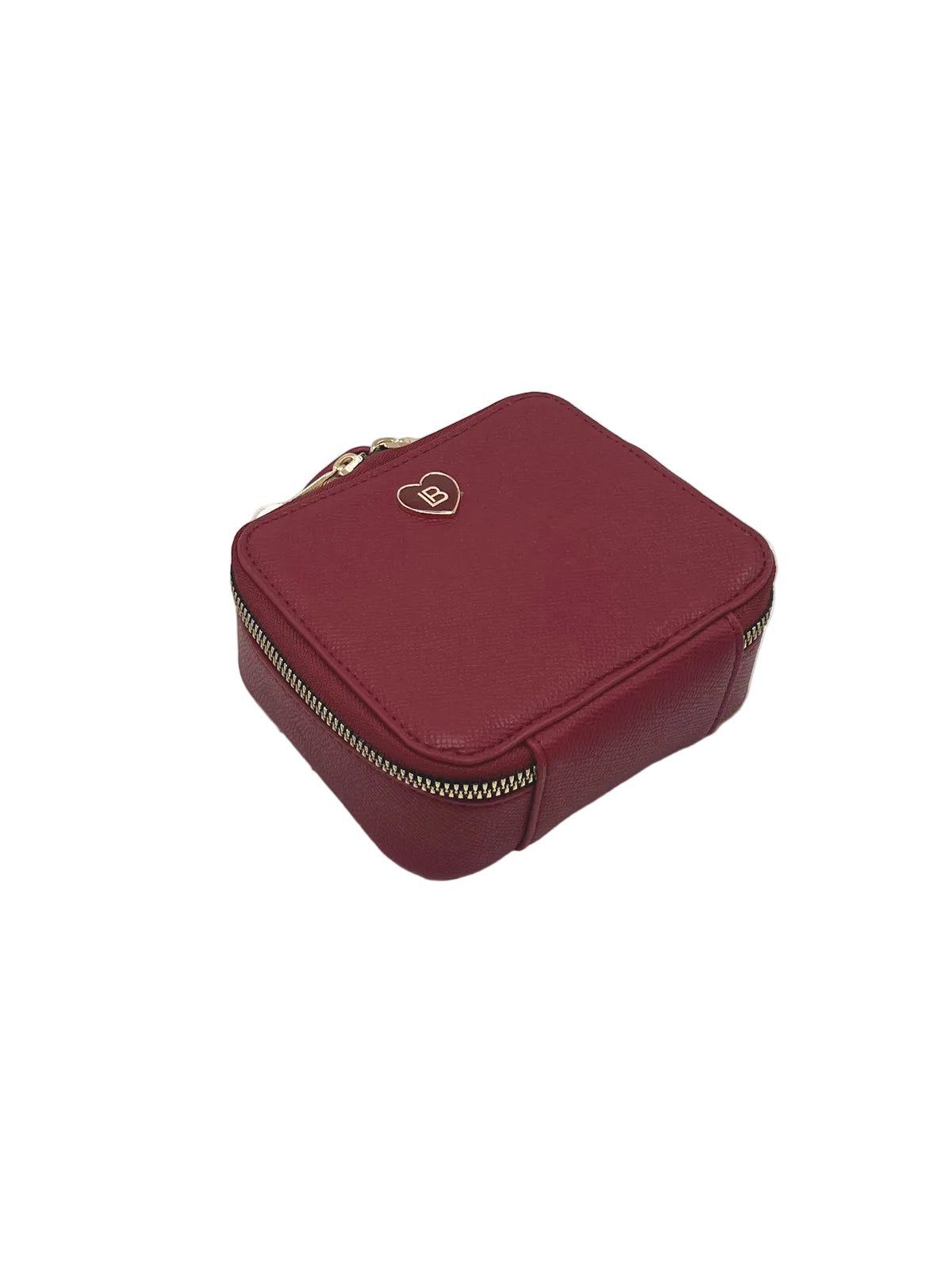 Women's Synthetic Leather Large Capacity Travel Jewelry Case with Handle & Zip Pouch, Art. LB24291-3