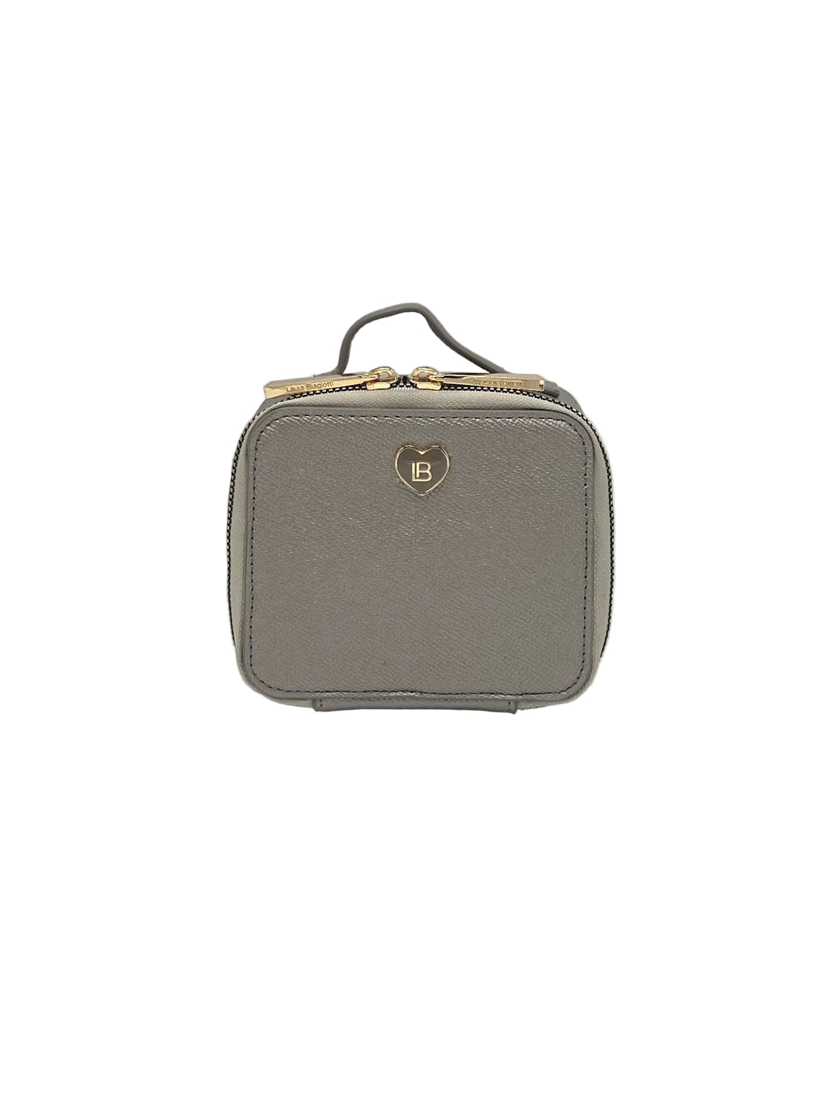 Women's Synthetic Leather Large Capacity Travel Jewelry Case with Handle & Zip Pouch, Art. LB24291-3