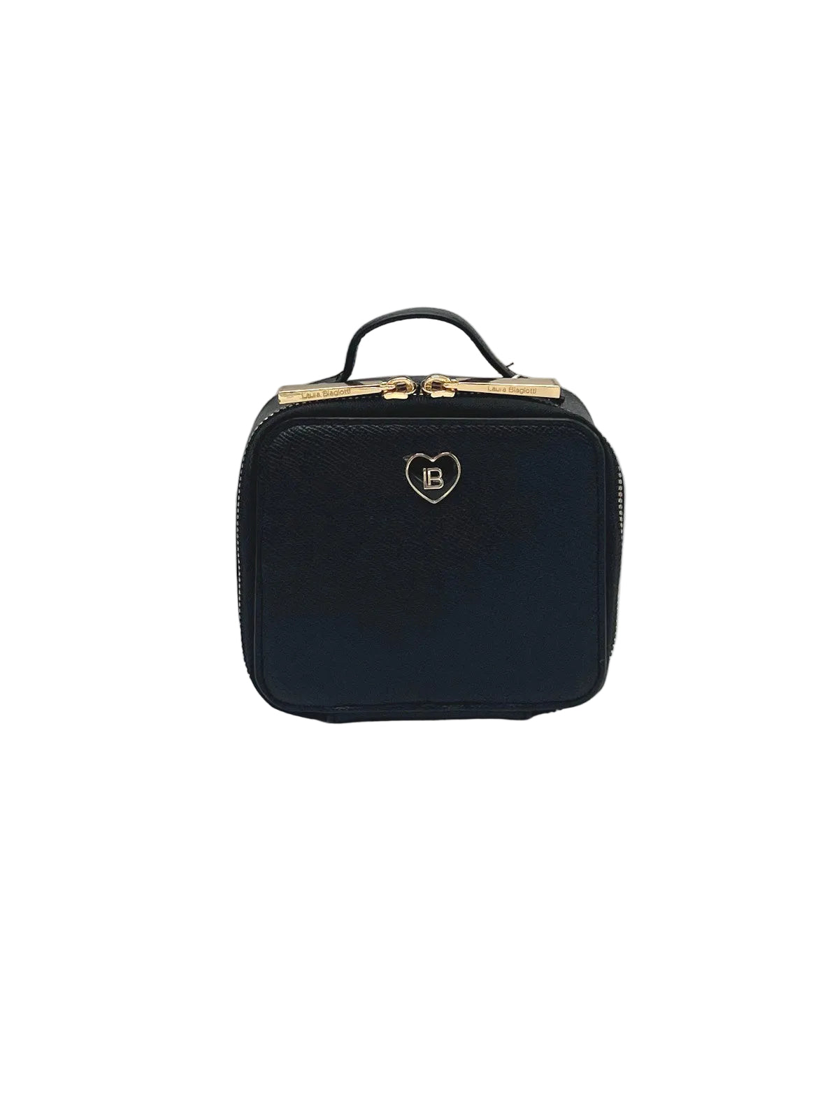 Women's Synthetic Leather Large Capacity Travel Jewelry Case with Handle & Zip Pouch, Art. LB24291-3