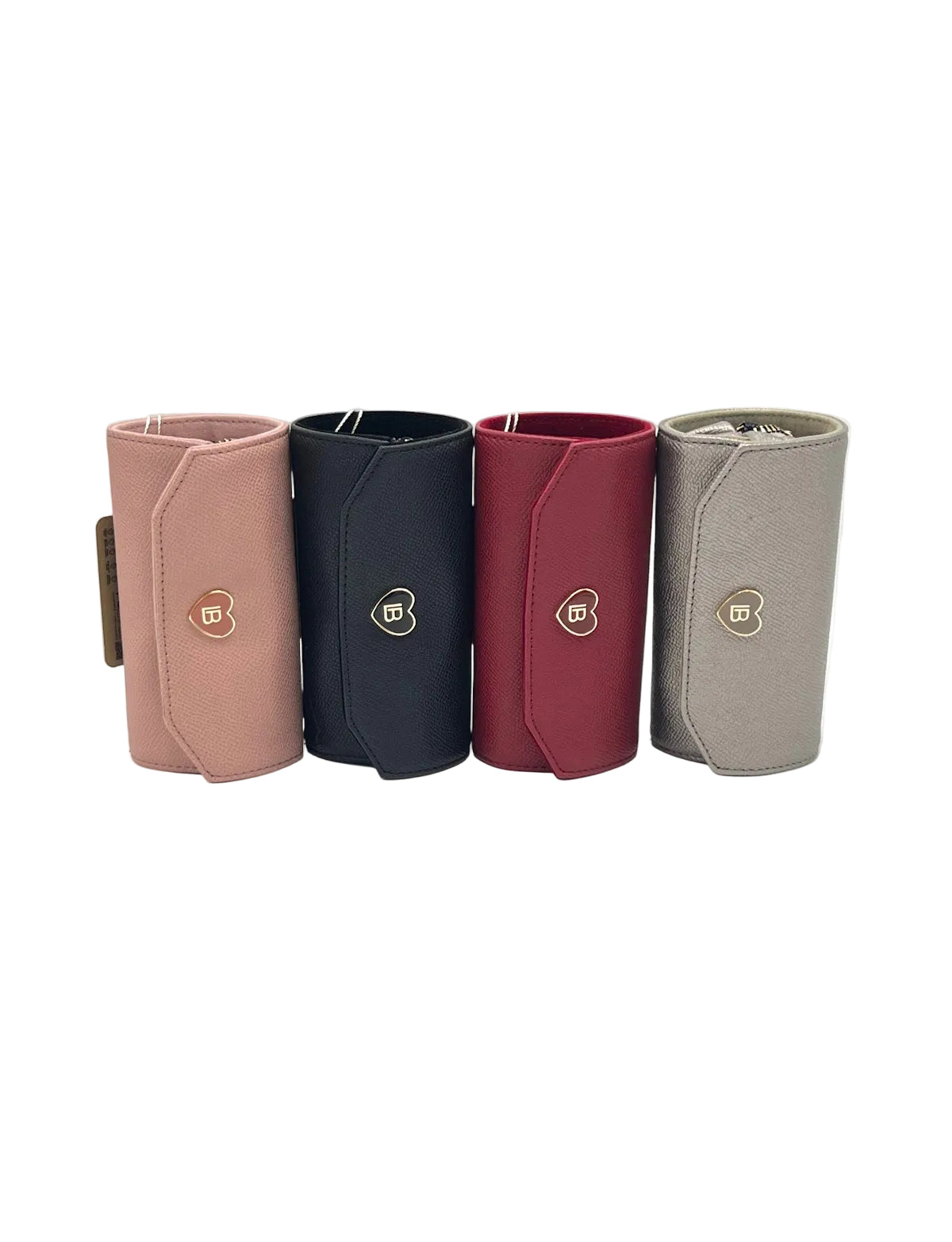 Women's Synthetic Leather Travel Jewelry Case Organizer with Zip Pouch & Ring Holder, Art. LB24291-2