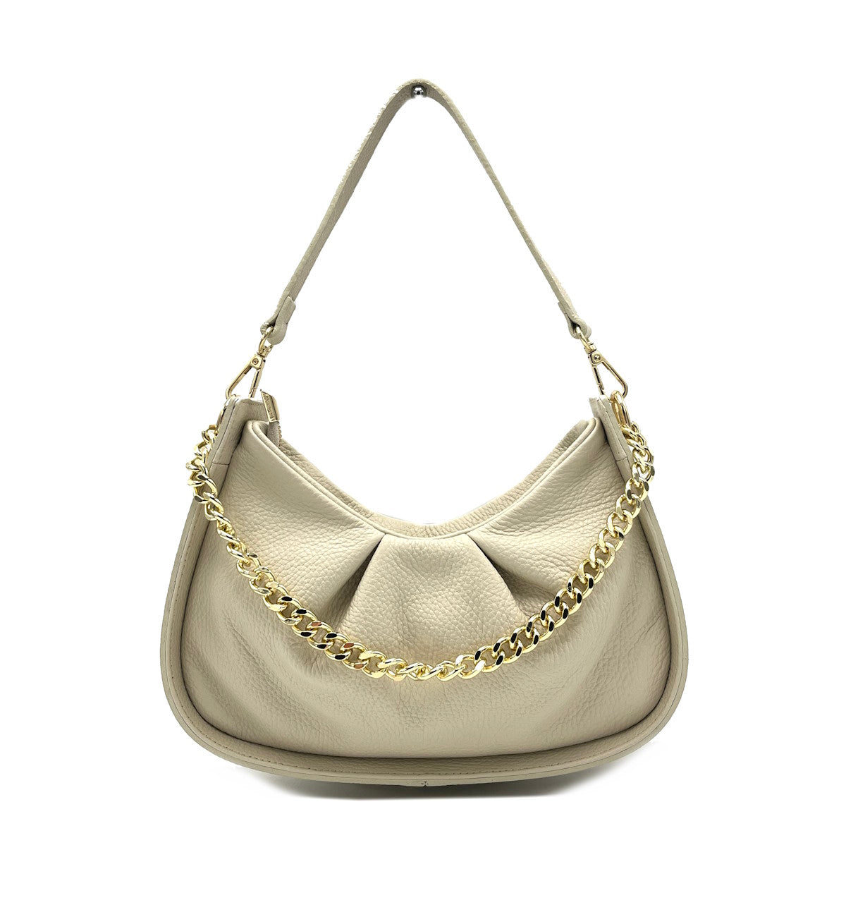 Genuine leather chain bag, for women, made in Italy, art. 112440