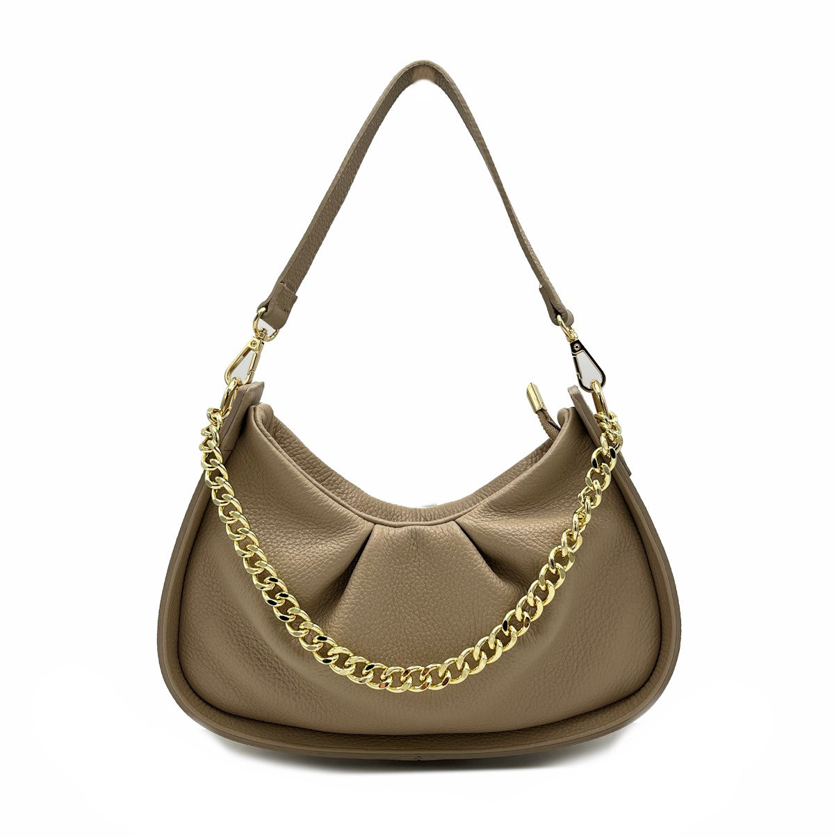 Genuine leather chain bag, for women, made in Italy, art. 112440