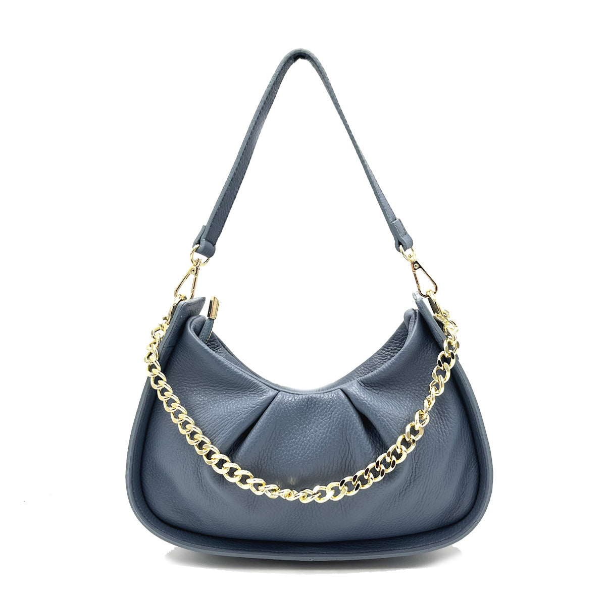 Genuine leather chain bag, for women, made in Italy, art. 112440