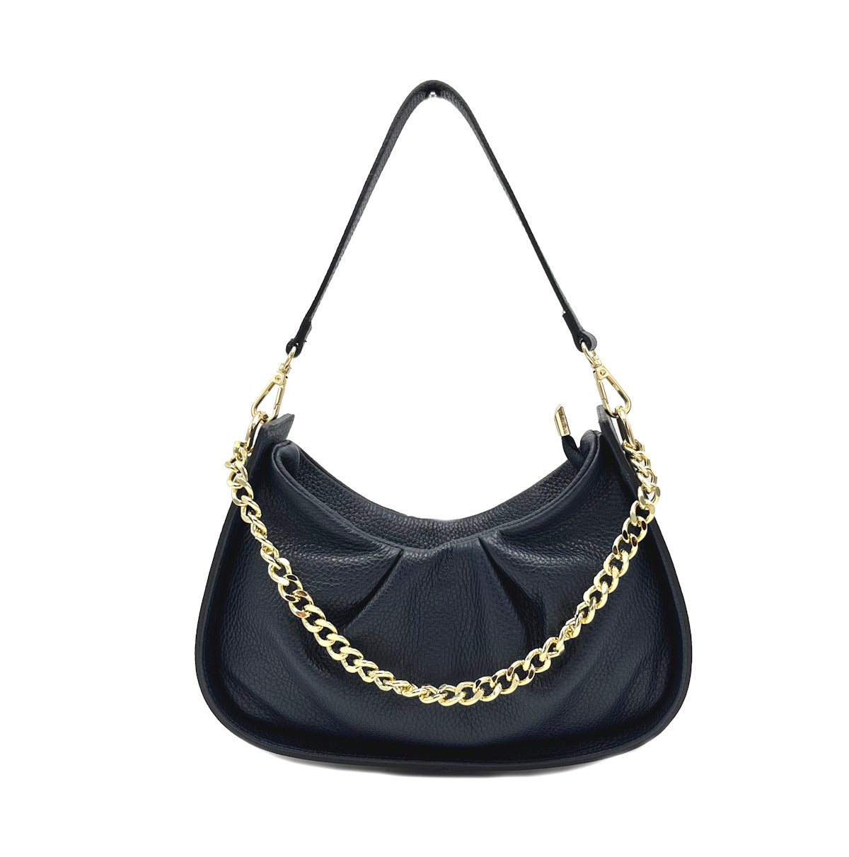 Genuine leather chain bag, for women, made in Italy, art
