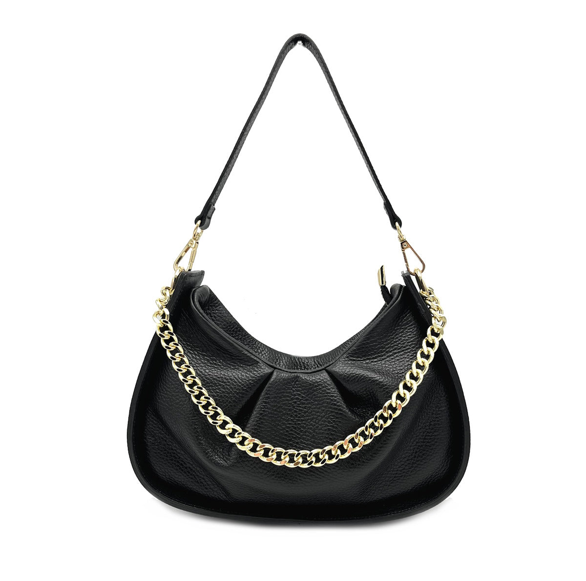 Genuine leather chain bag, for women, made in Italy, art. 112440