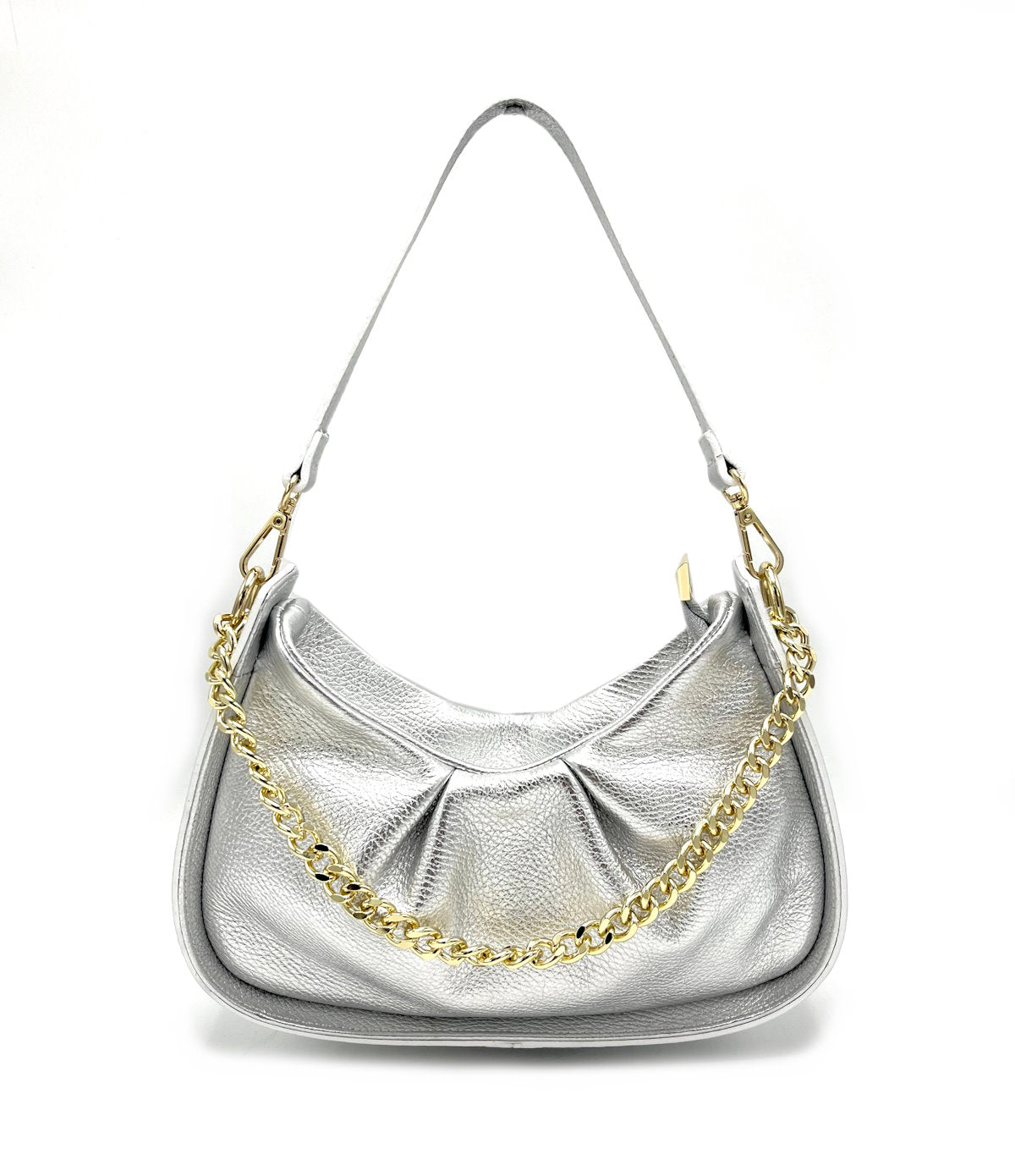 Genuine leather chain bag, for women, made in Italy, art. 112440