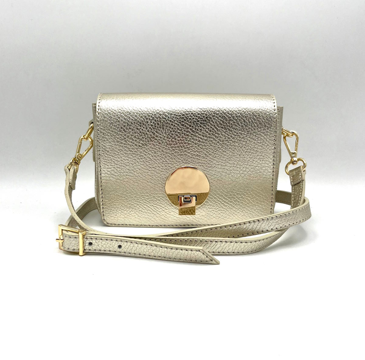 Genuine leather shoulder bag, for women, made in Italy, art. 112438