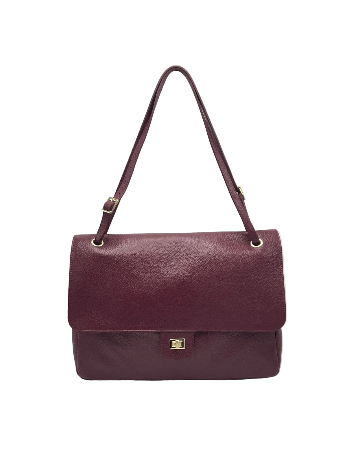 Women's Large Genuine Leather Shoulder & Crossbody Bag, Made in Italy, art. 112780