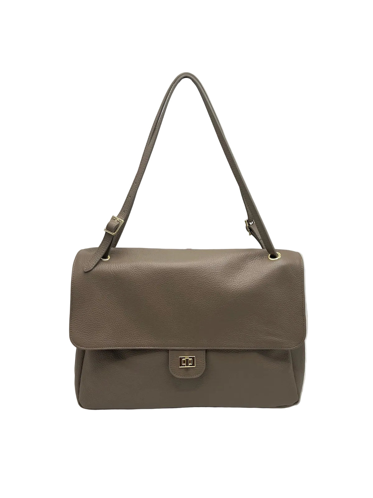 Women's Large Genuine Leather Shoulder & Crossbody Bag, Made in Italy, art. 112780
