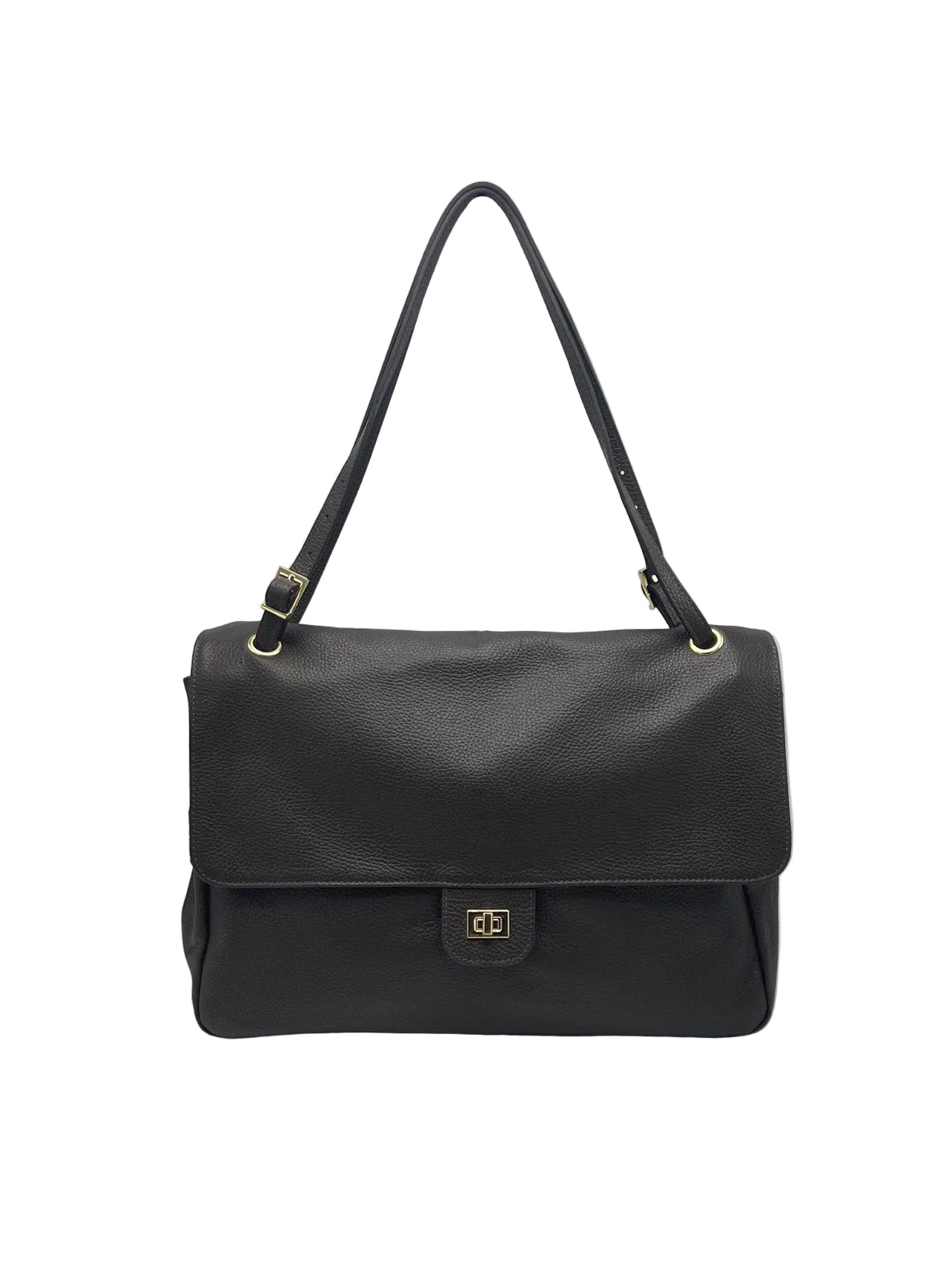 Women's Large Genuine Leather Shoulder & Crossbody Bag, Made in Italy, art. 112780