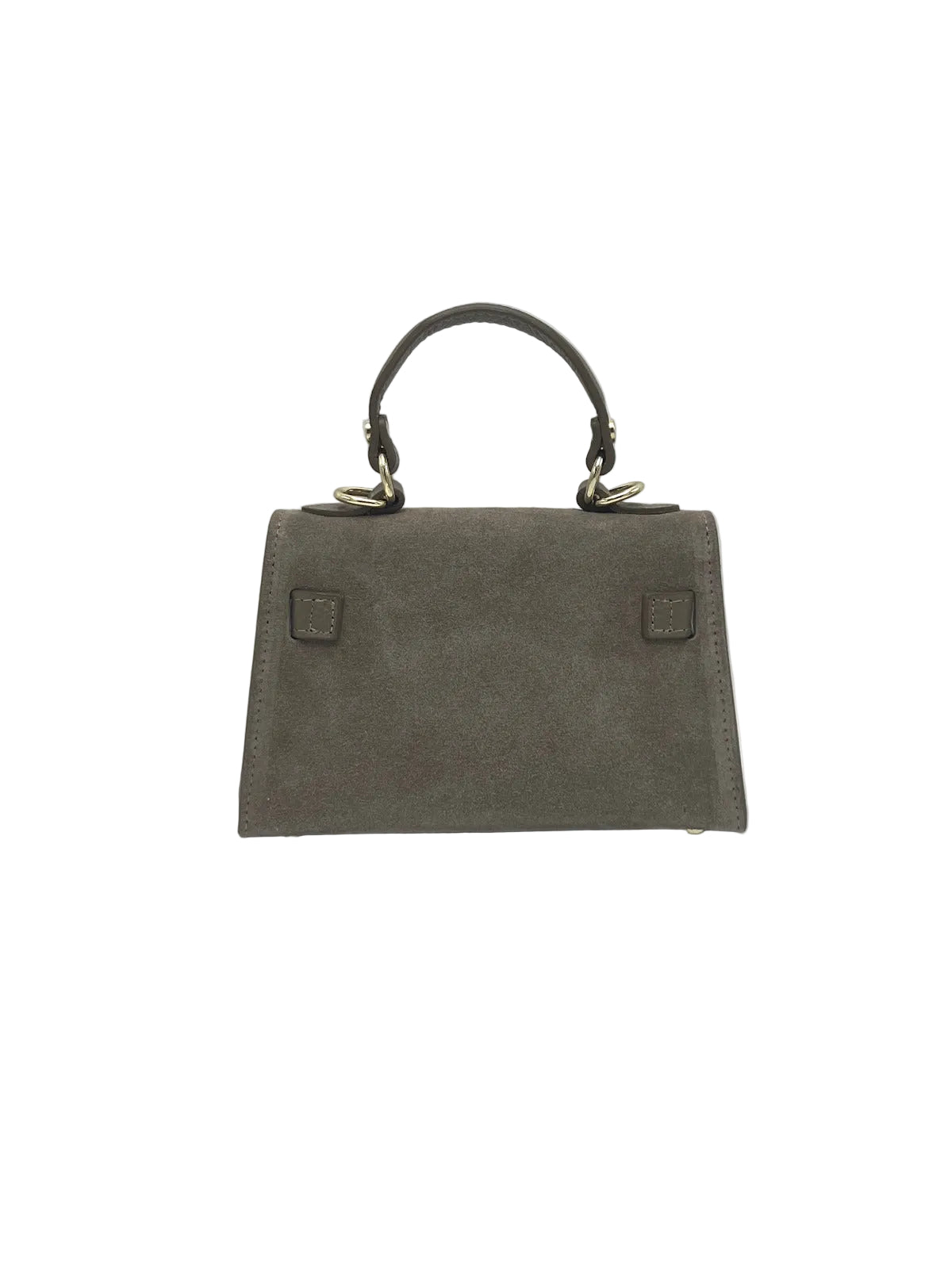 Suede and Genuine Leather Shoulder Bag, Made in Italy, art. 112781