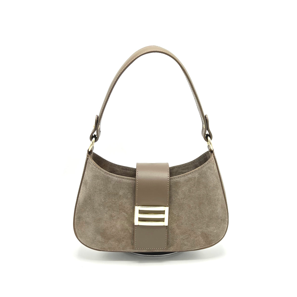 Suede leather shoulder bag, Made in Italy, art. 112647