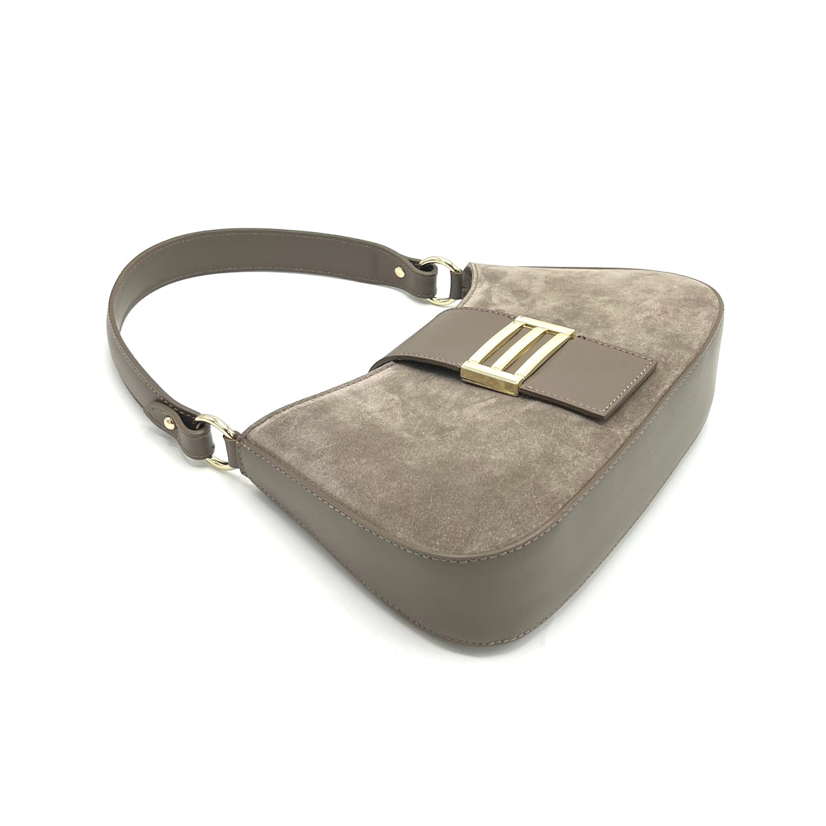 Suede leather shoulder bag, Made in Italy, art. 112647