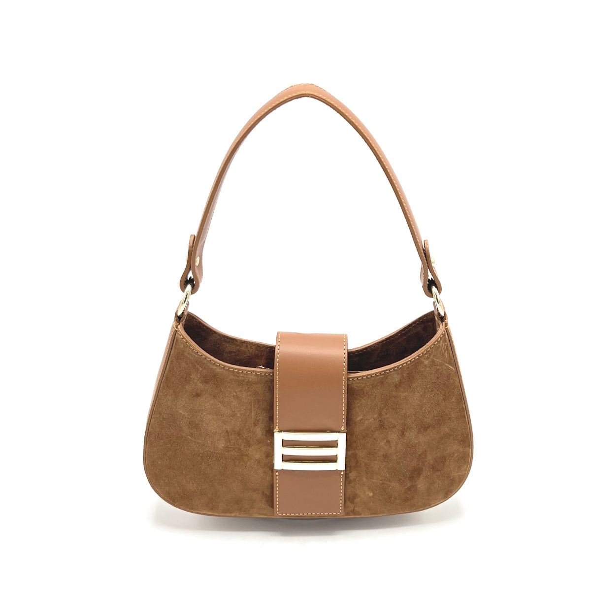 Suede leather shoulder bag, Made in Italy, art. 112647