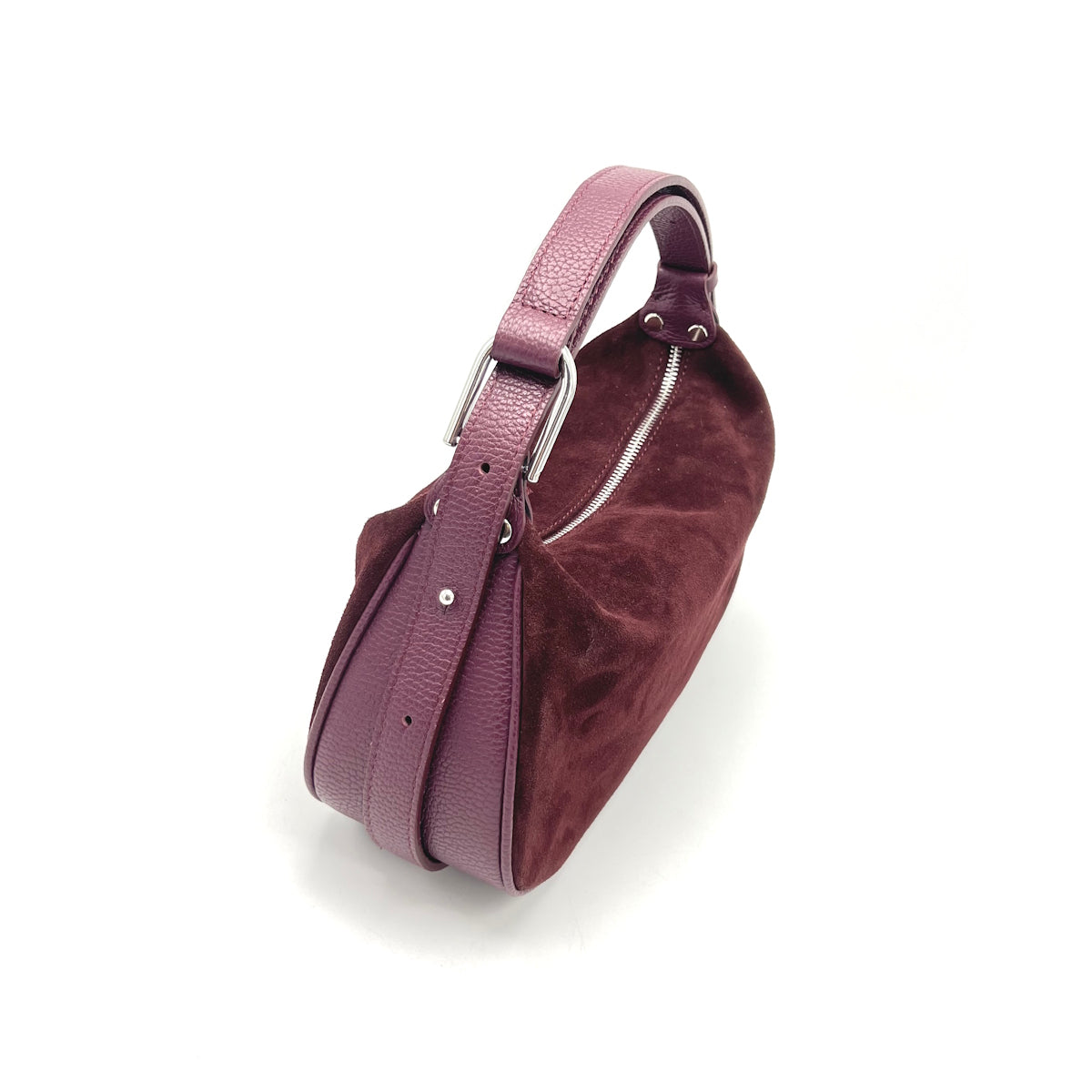 Suede leather shoulder bag, Made in Italy, art. 112649